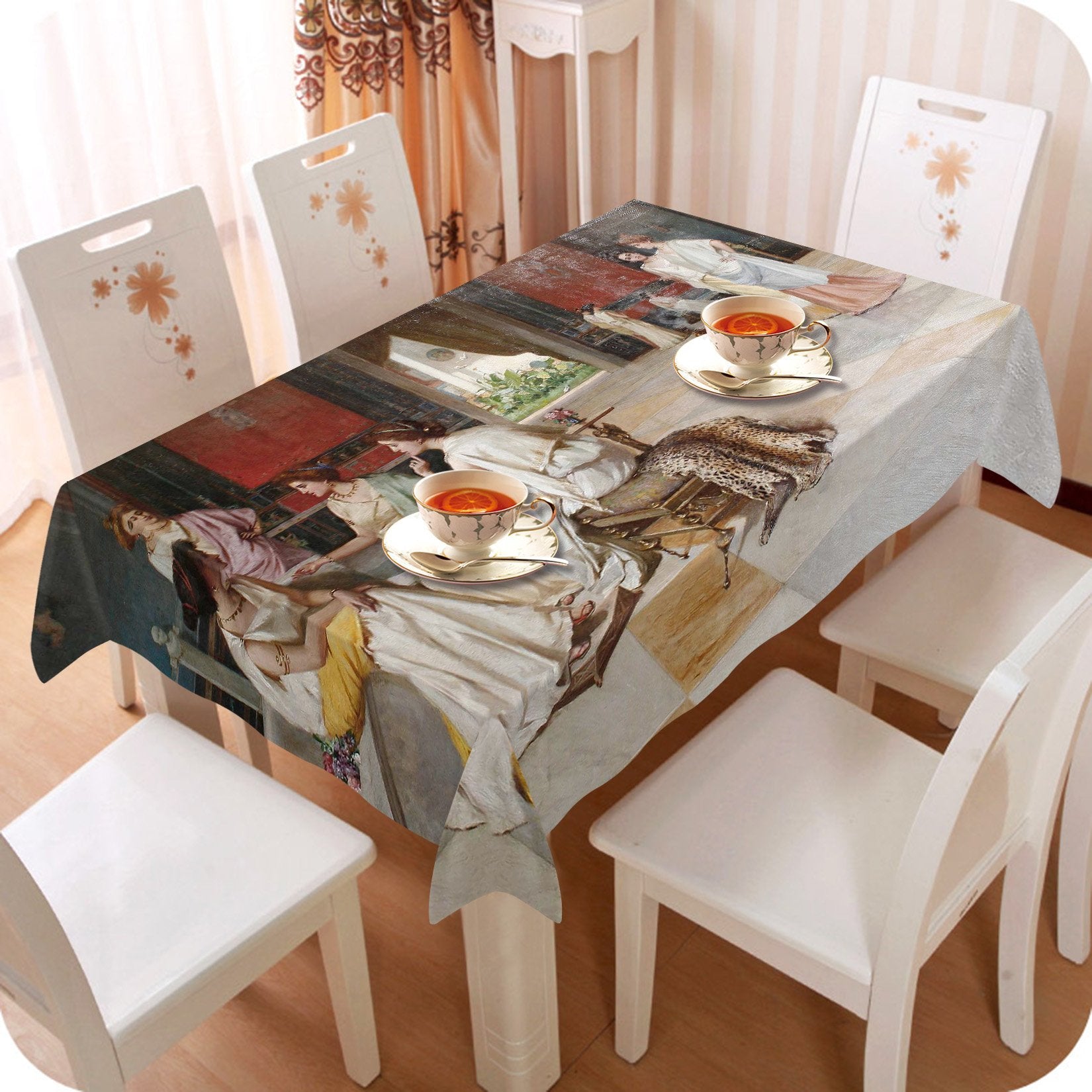 3D Women Leisure Time 125 Tablecloths Wallpaper AJ Wallpaper