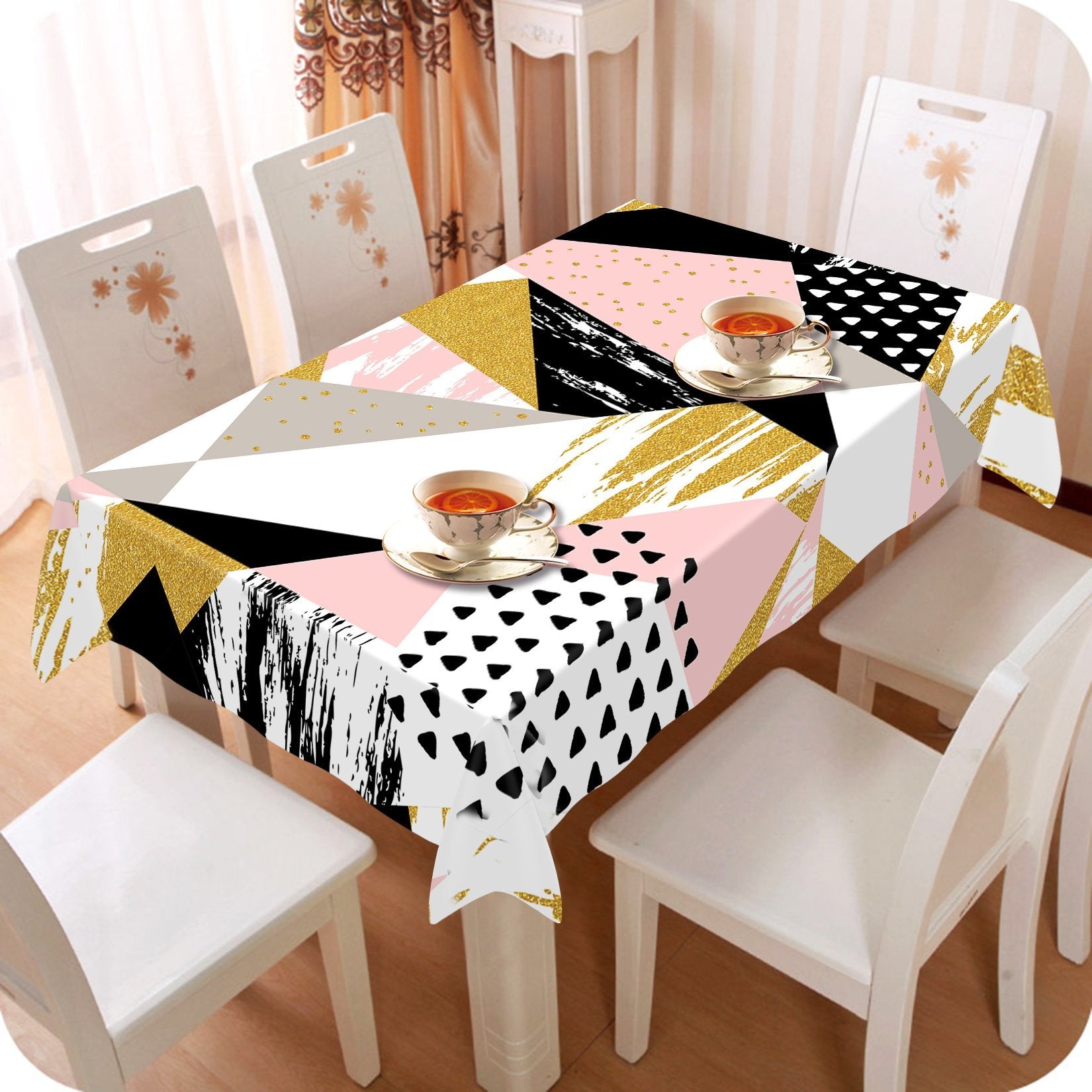 3D Color Triangle Stitching 16 Tablecloths Wallpaper AJ Wallpaper