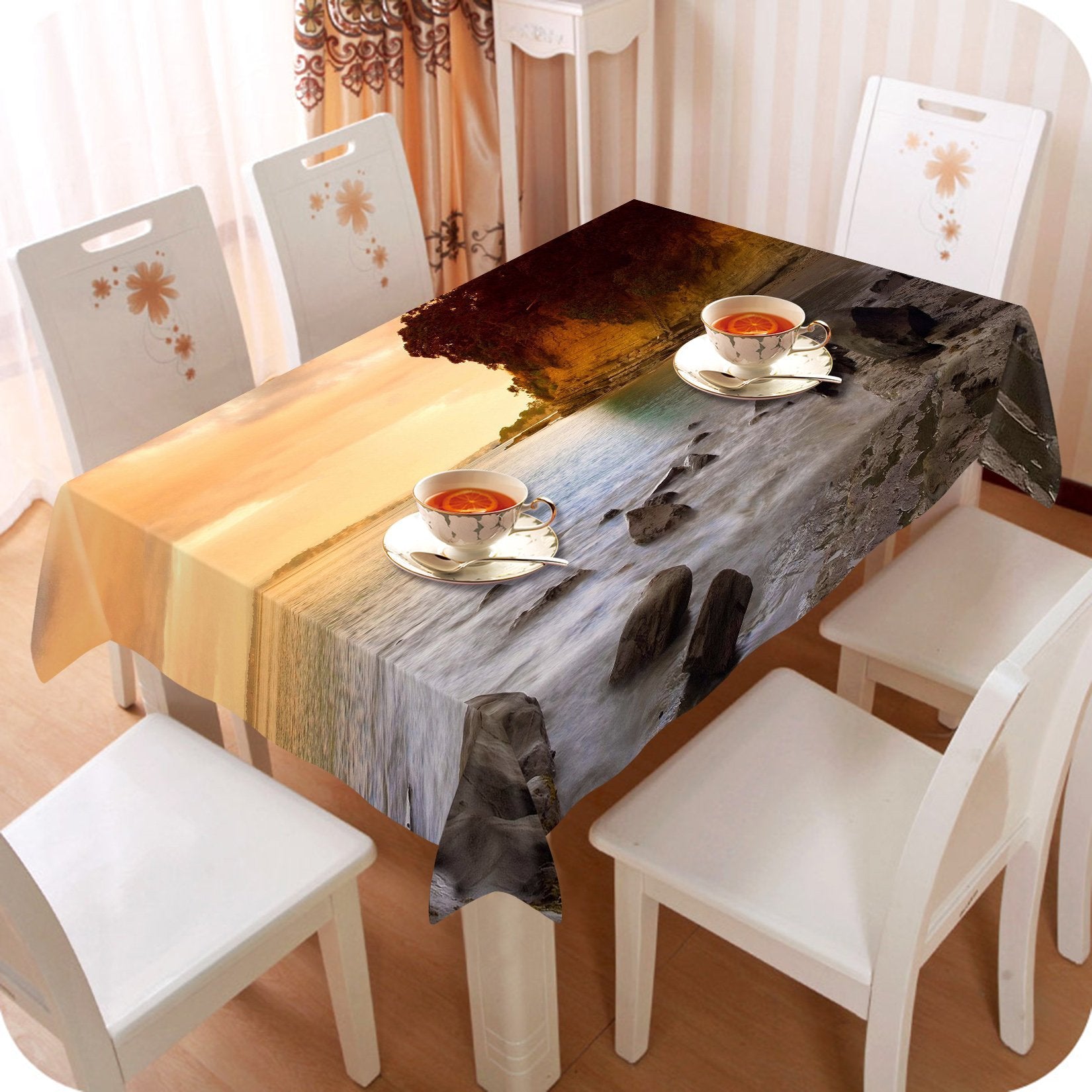 3D Sea Coast Scenery 115 Tablecloths Wallpaper AJ Wallpaper