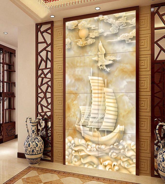 Carving Bird And Boat Porch Wallpaper AJ Wallpaper 1