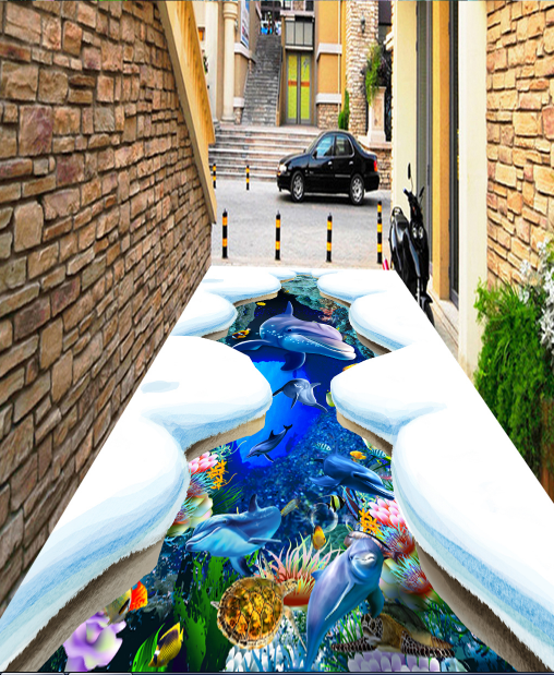 3D Ice Sea 328 Floor Mural Wallpaper AJ Wallpaper 2