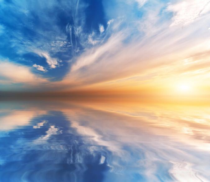 Sea Melted Into Sky Wallpaper AJ Wallpaper