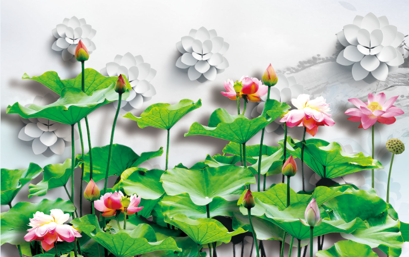 Lush Lotus Wallpaper AJ Wallpaper 2