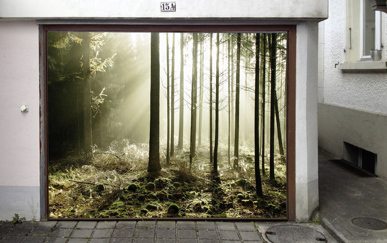 3D Forest Sunshine 112 Garage Door Mural Wallpaper AJ Wallpaper
