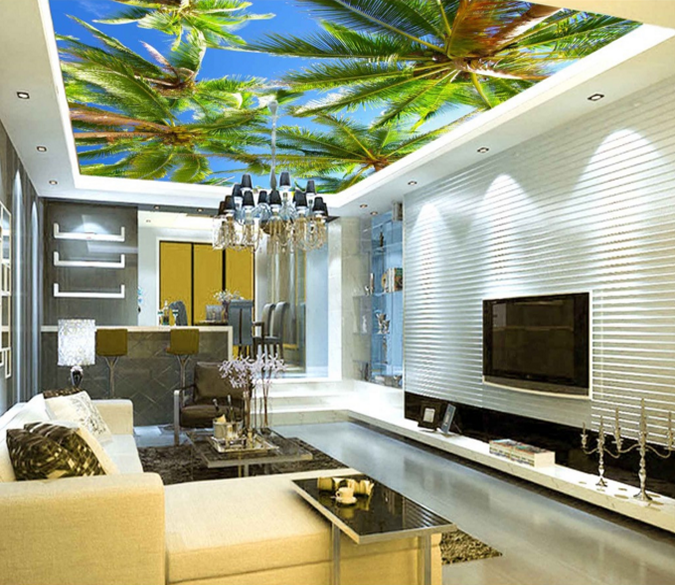 Sky Coconut Tree 110 Wallpaper AJ Wallpaper