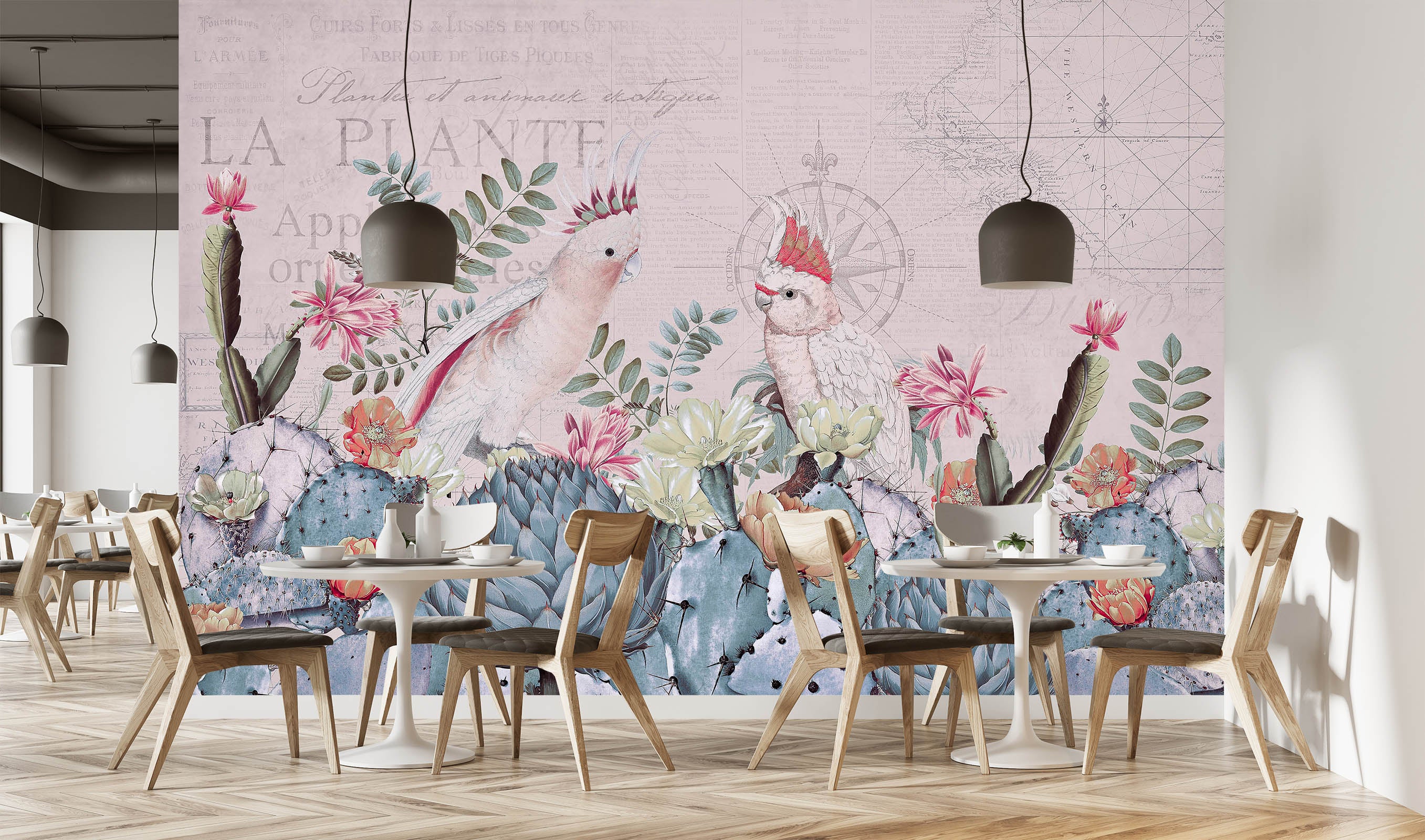 3D Desert Cockatoos 1408 Andrea haase Wall Mural Wall Murals