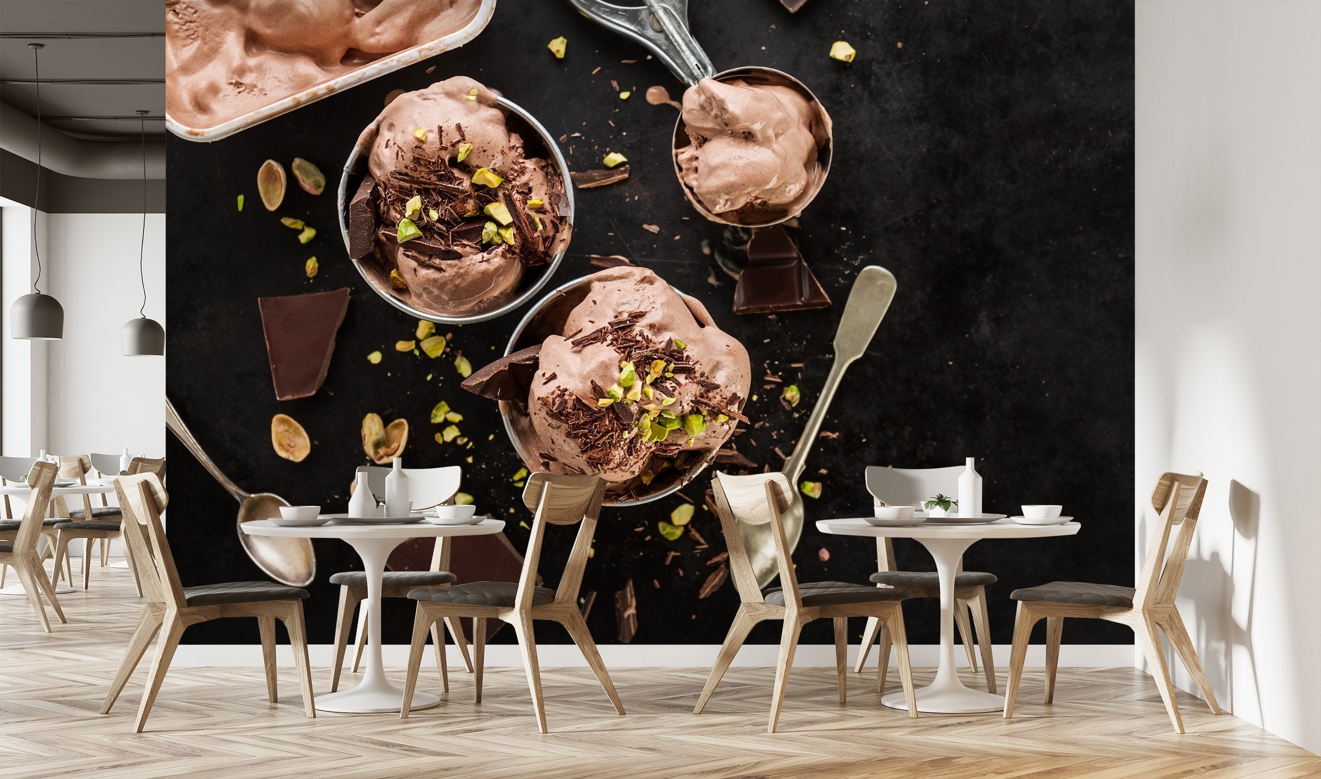 3D Glass Bowl Ice Cream 2132 Wallpaper AJ Wallpaper 2