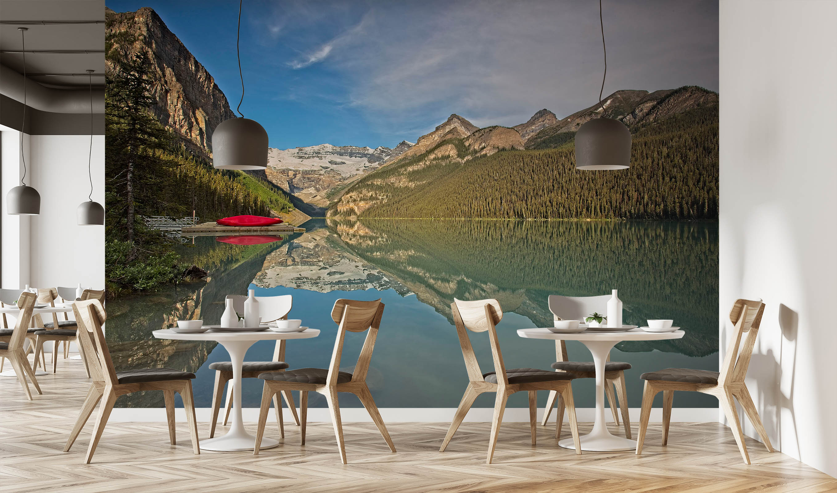 3D Lake Sunrise 113 Kathy Barefield Wall Mural Wall Murals