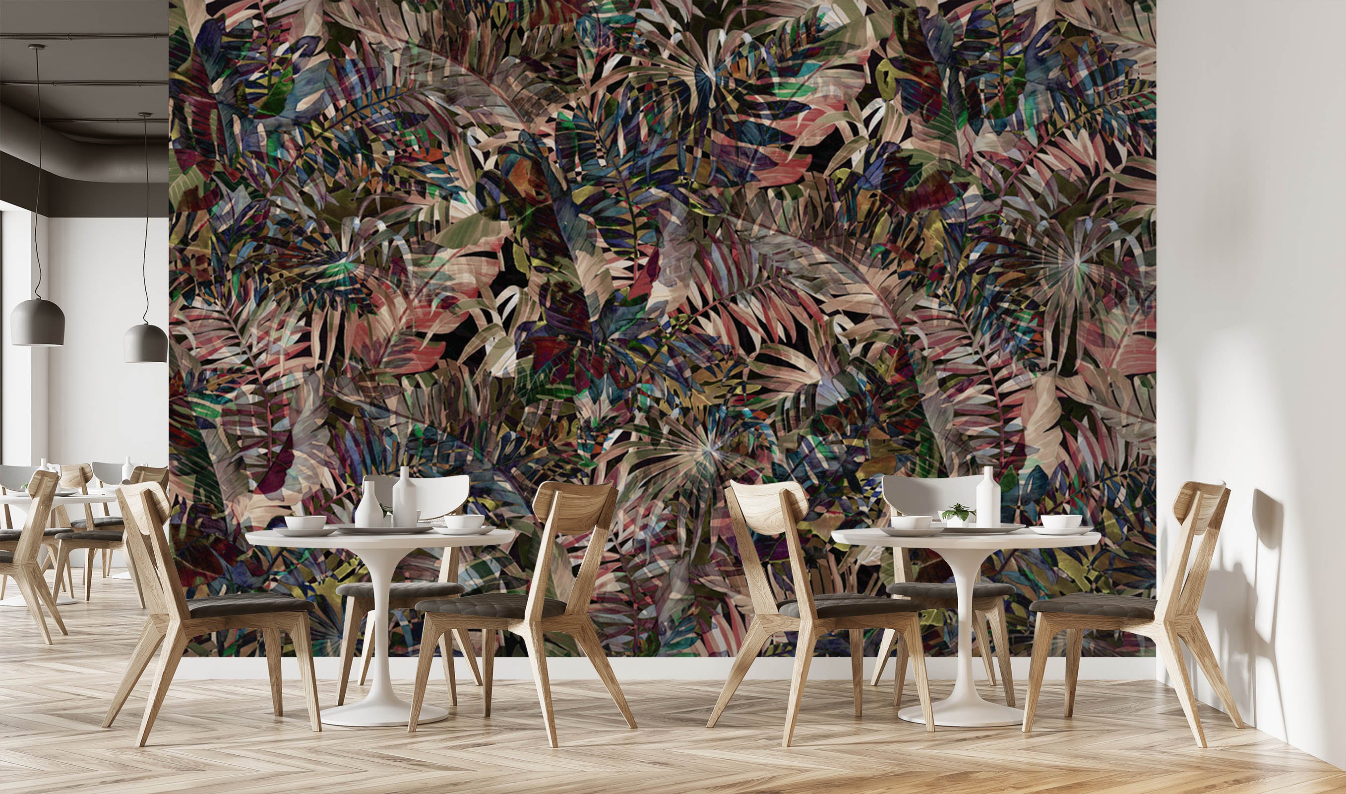 3D Colored Leaves 1563 Wall Murals