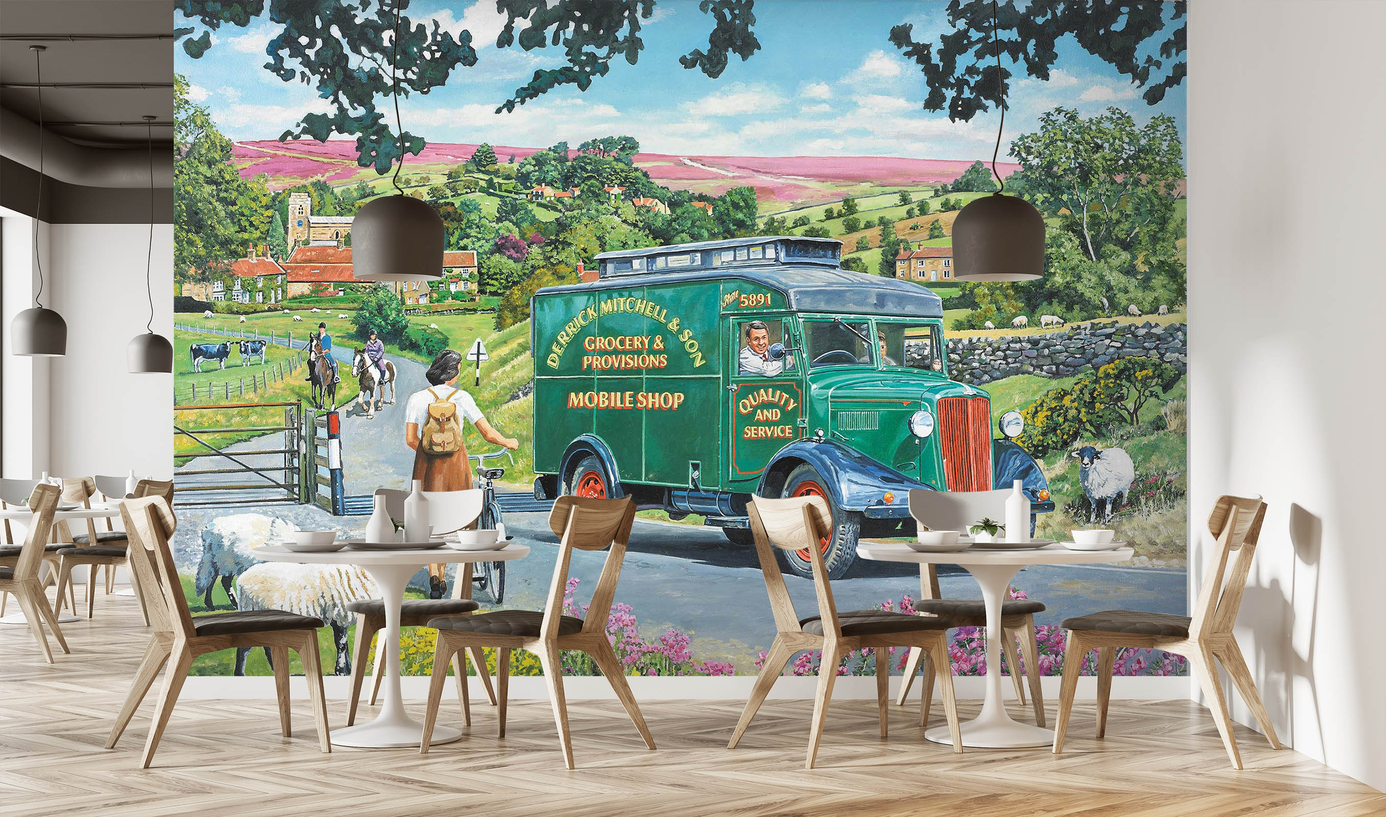 3D Over Hill And Dale 1042 Trevor Mitchell Wall Mural Wall Murals