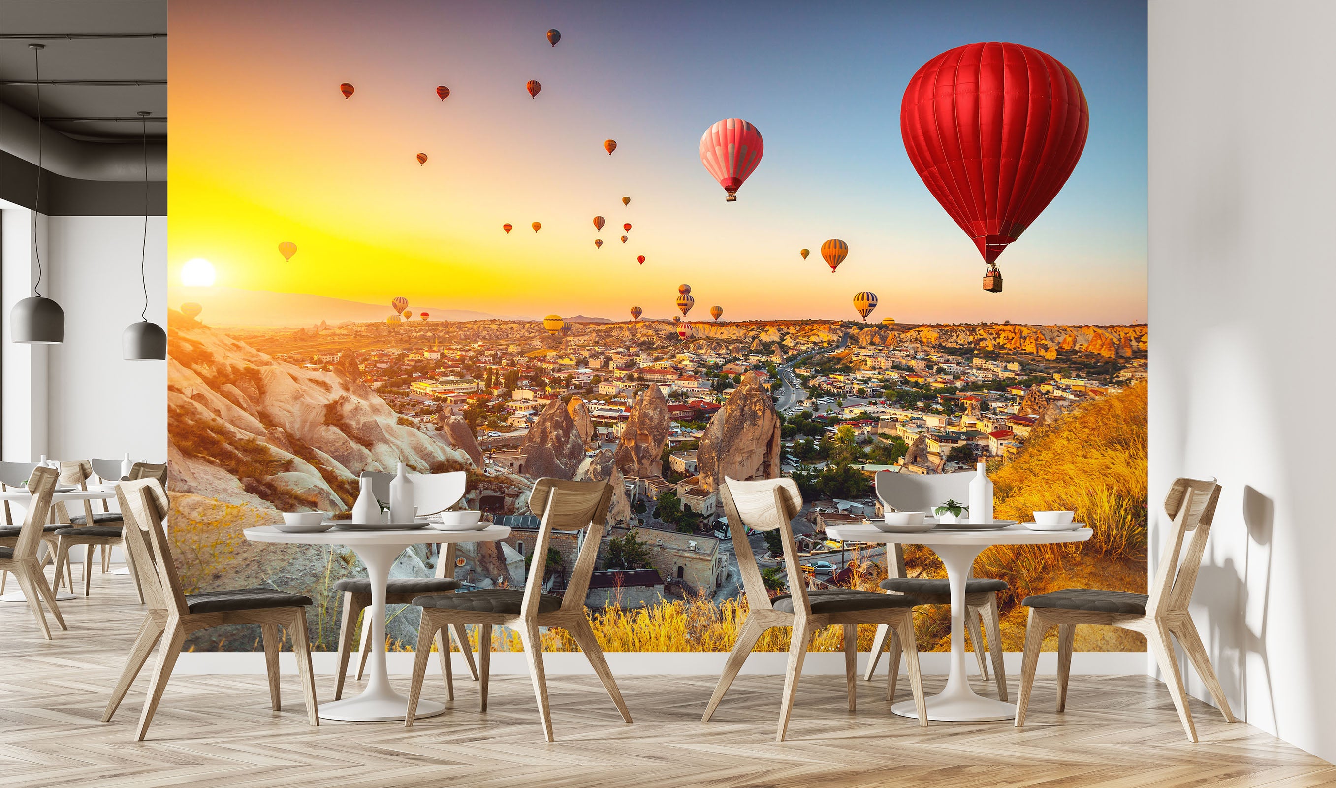 3D Hot Air Balloon 57109 Wall Murals