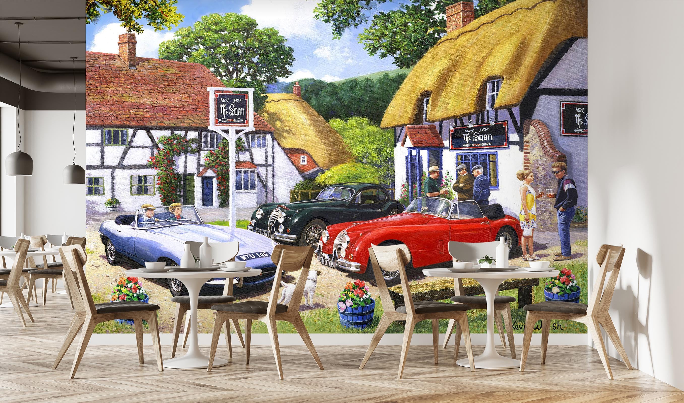 3D House Car 114 Kevin Walsh Wall Mural Wall Murals