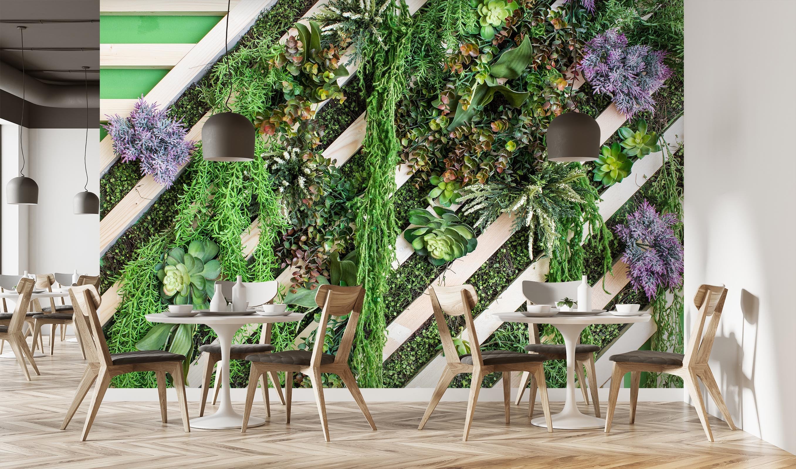 3D Succulents Plant Wall 254 Wallpaper AJ Wallpaper 2