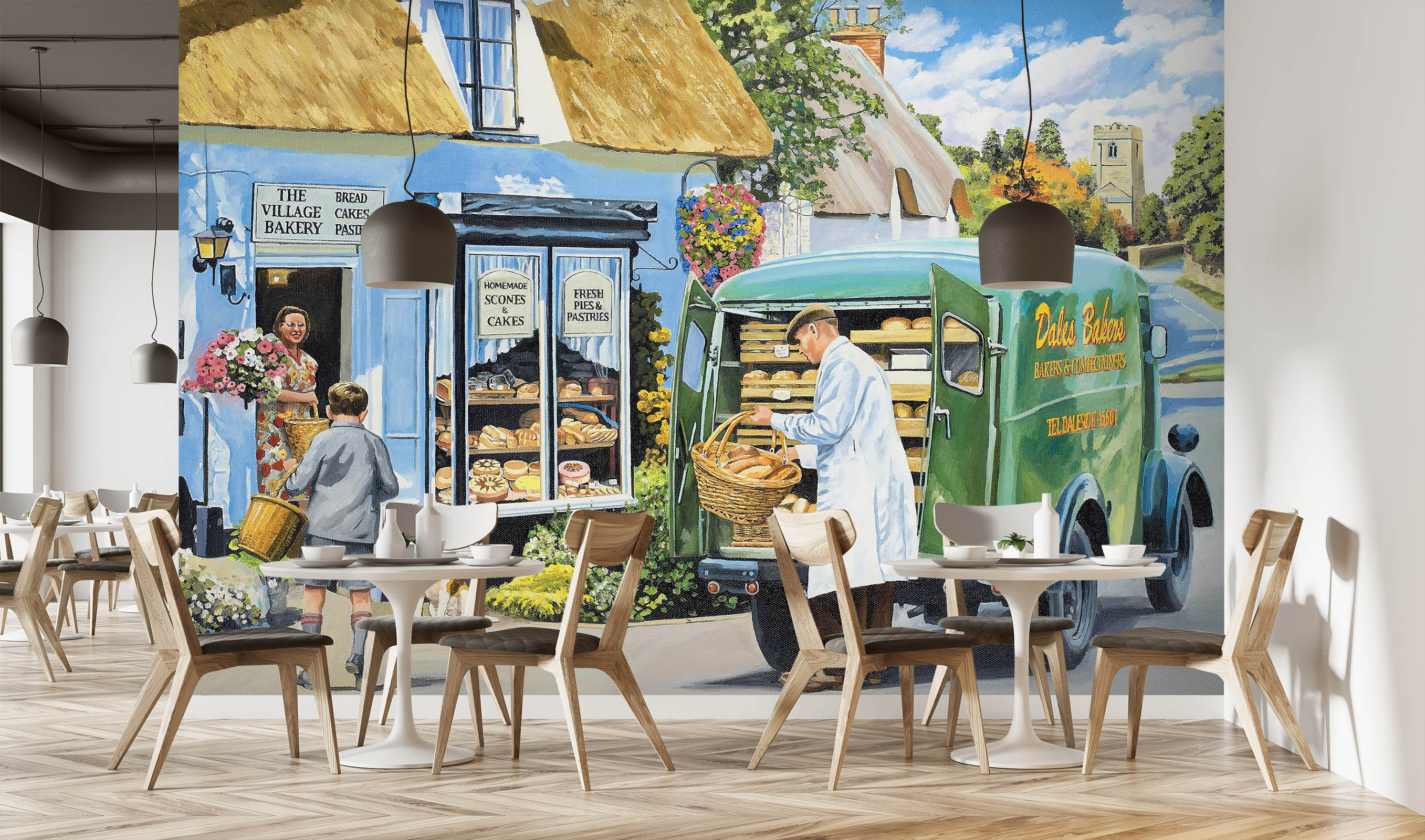 3D The Village Bakery 1070 Trevor Mitchell Wall Mural Wall Murals