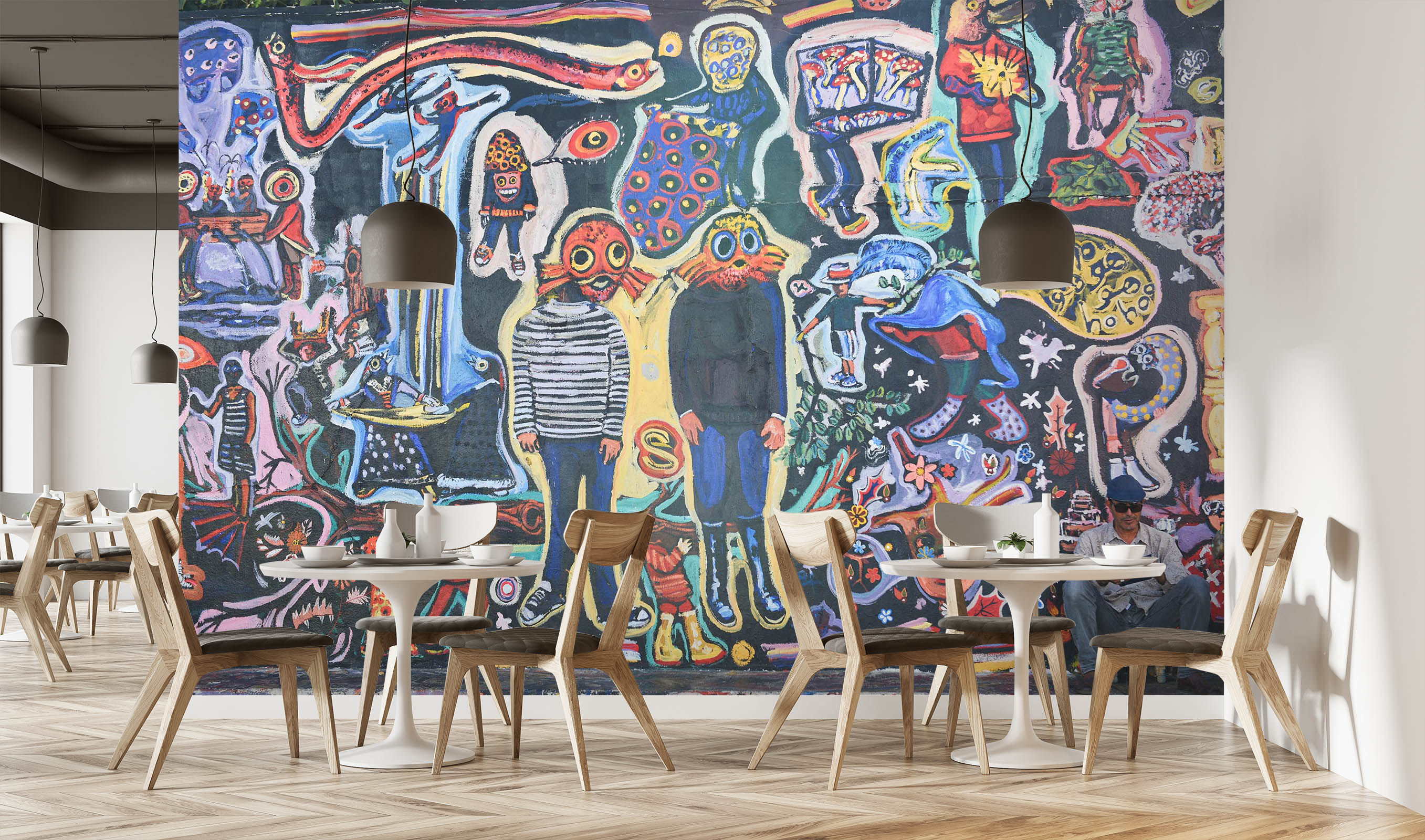 3D Color Figures 1470 Wall Murals