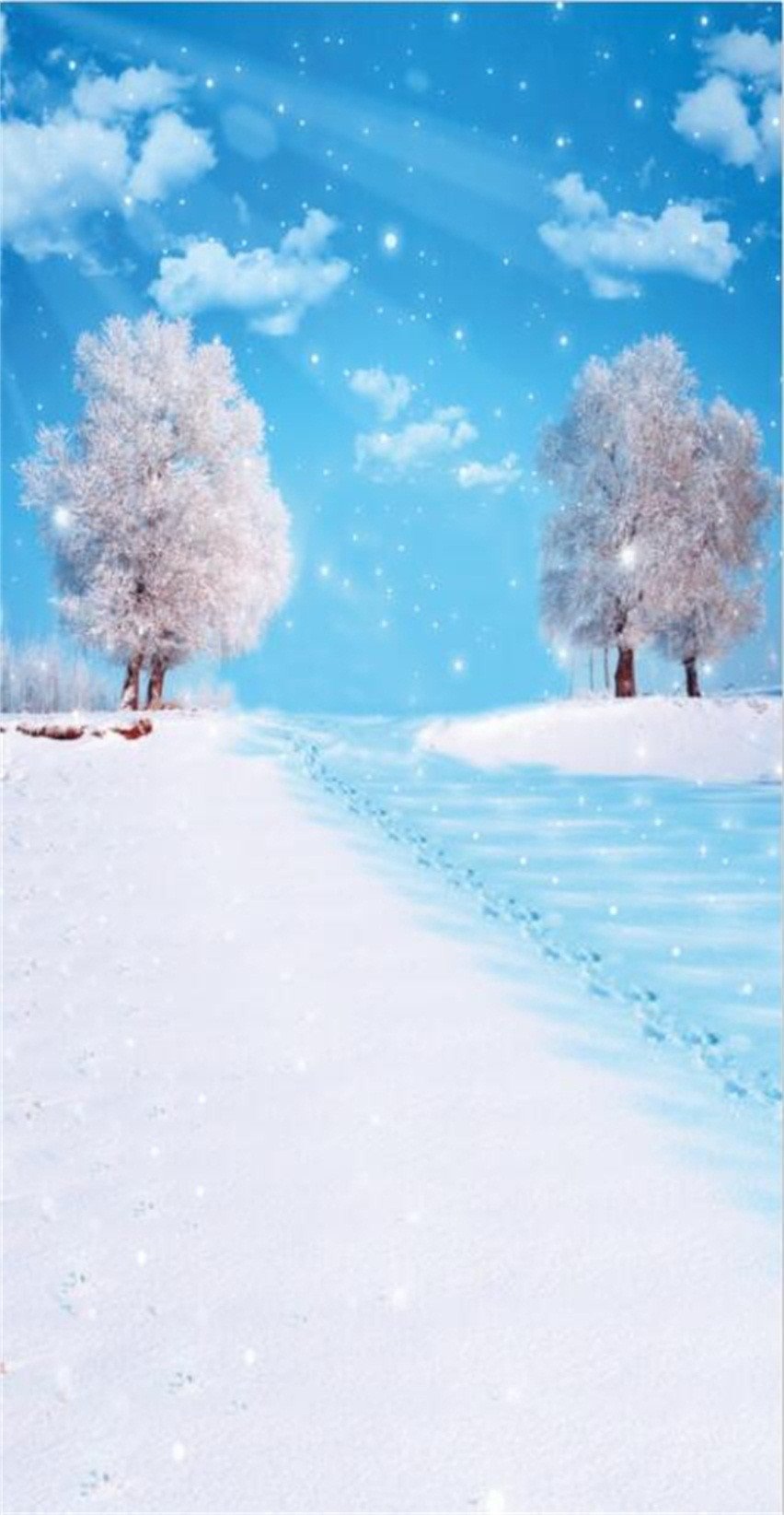 3D Pretty Snowing Scenery 487 Stair Risers Wallpaper AJ Wallpaper