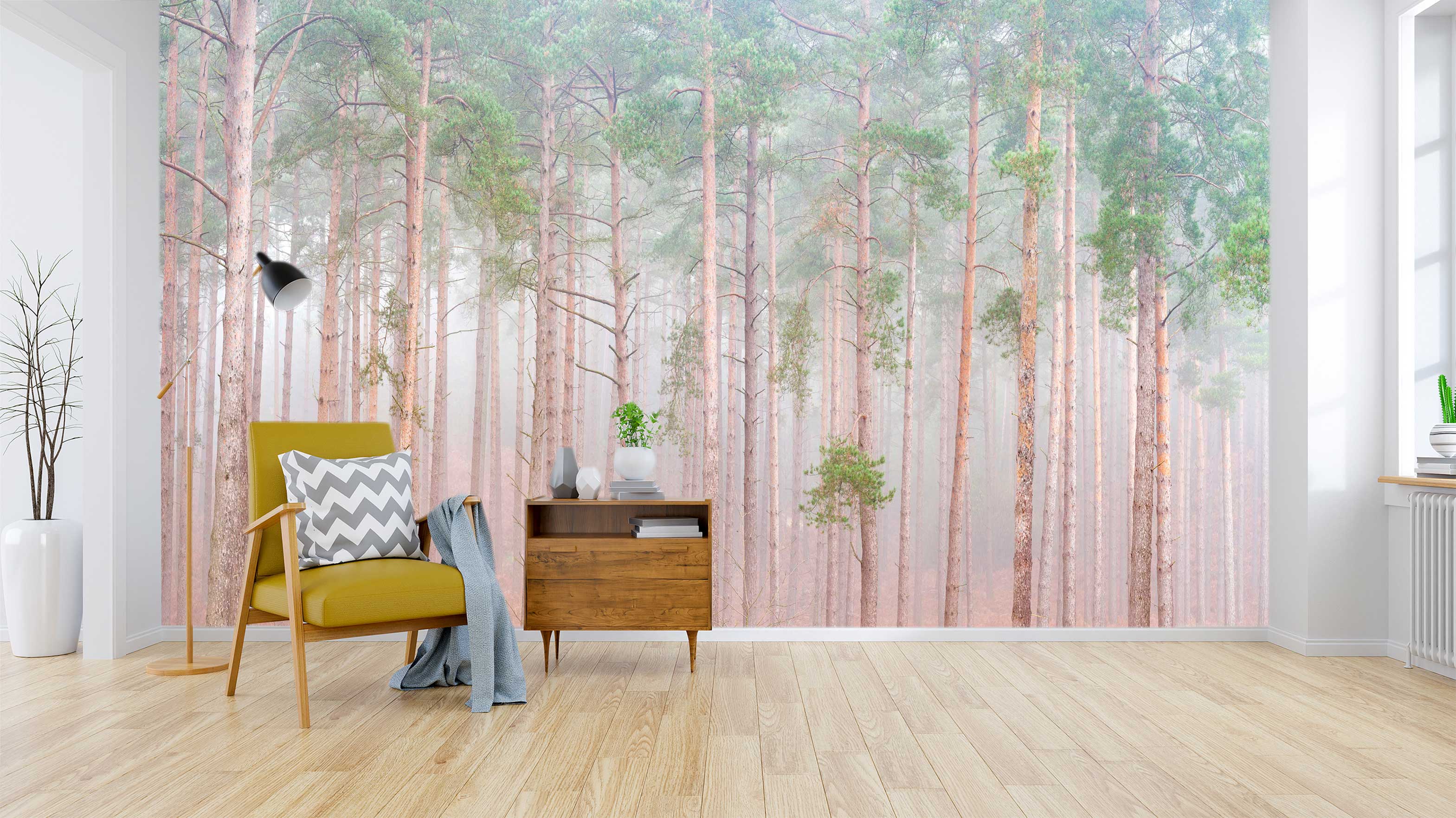 3D Tree Trunk 6295 Assaf Frank Wall Mural Wall Murals