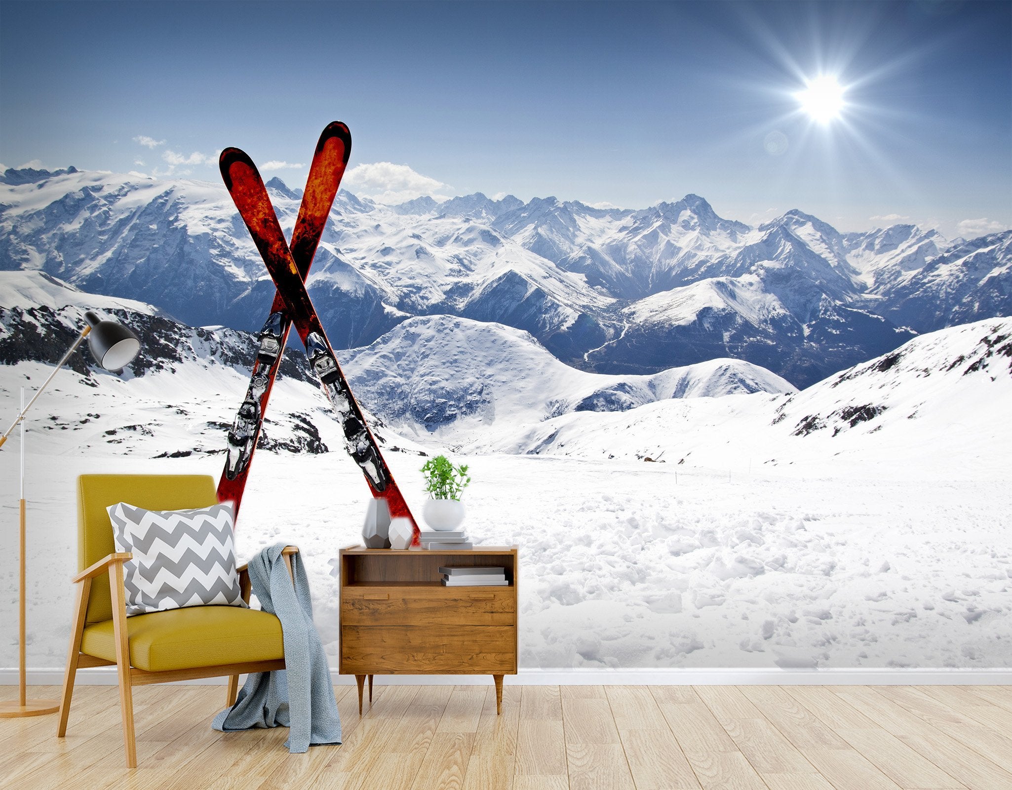 3D Skateboard Snow Sunshine 762 Wallpaper AJ Wallpaper 2