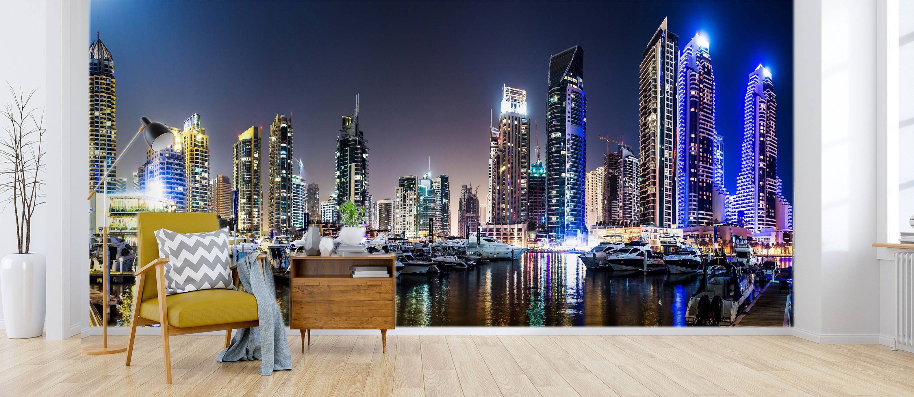 3D City Night 1453 Wall Murals