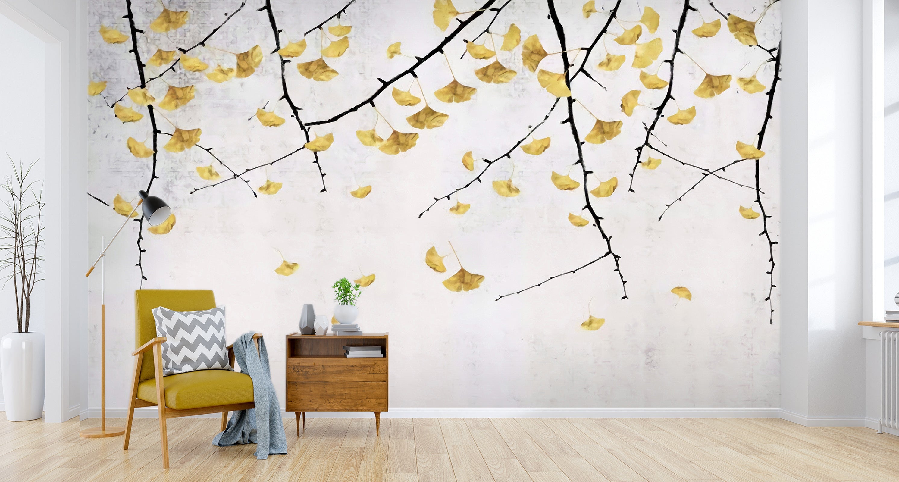 3D Maple Leaves Falling 047 Wall Murals Wallpaper AJ Wallpaper 2