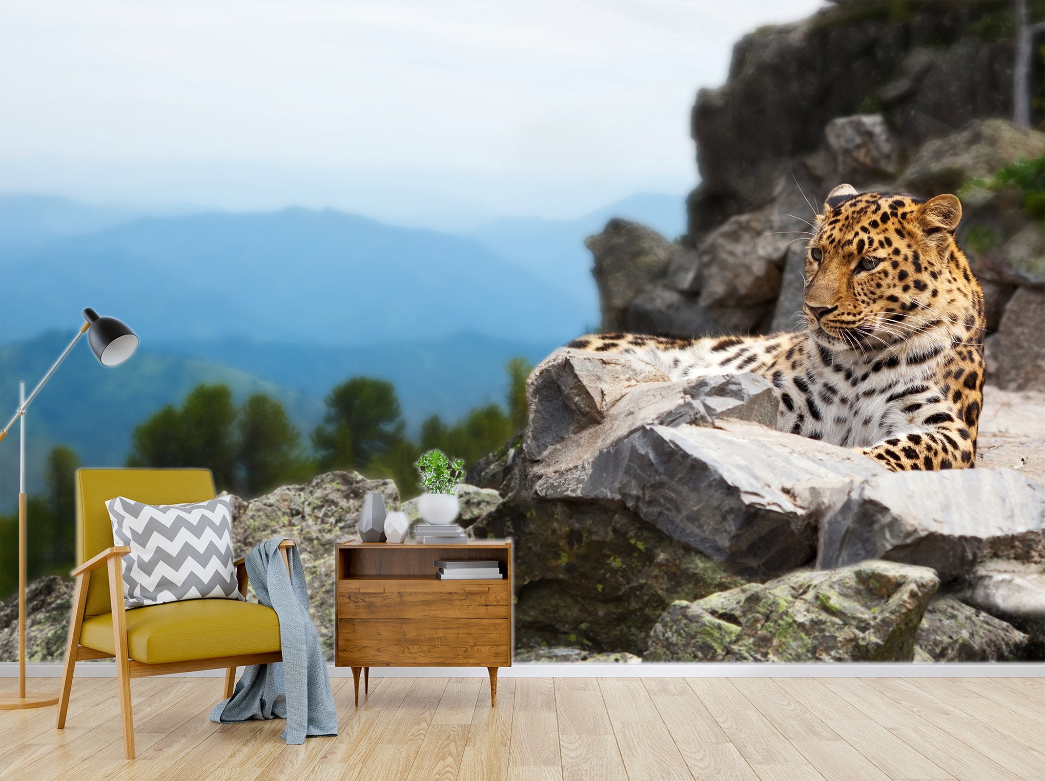 3D Mountain Tiger 654 Wallpaper AJ Wallpaper
