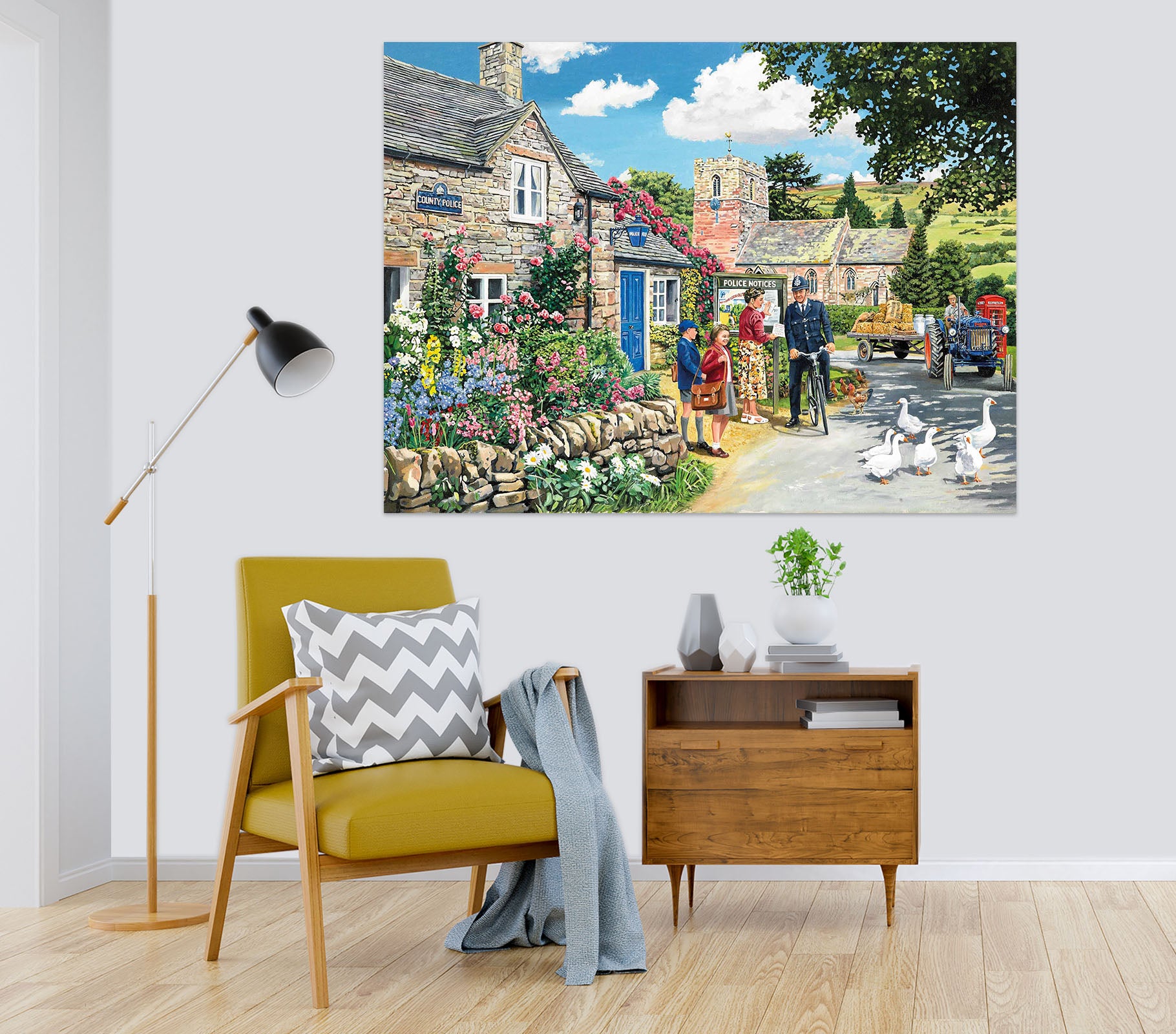 3D The Police House 074 Trevor Mitchell Wall Sticker