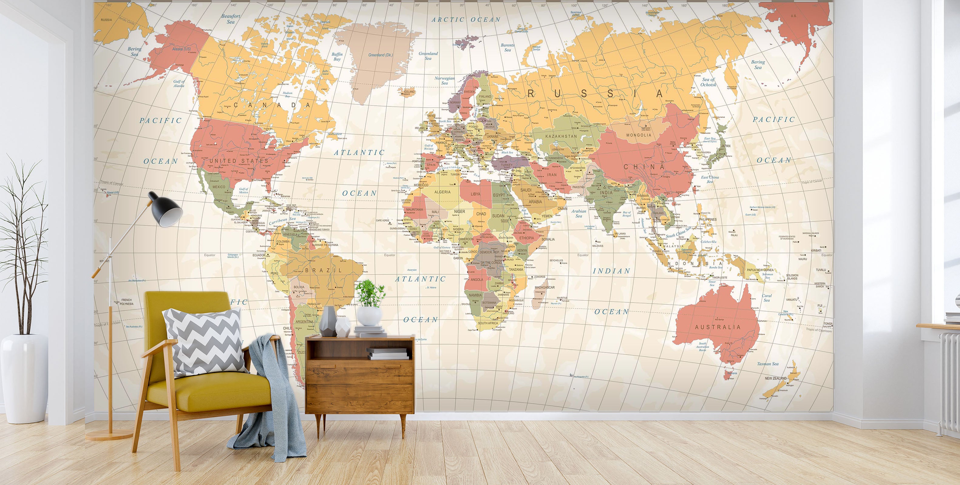 3D Map 1467 Wall Murals