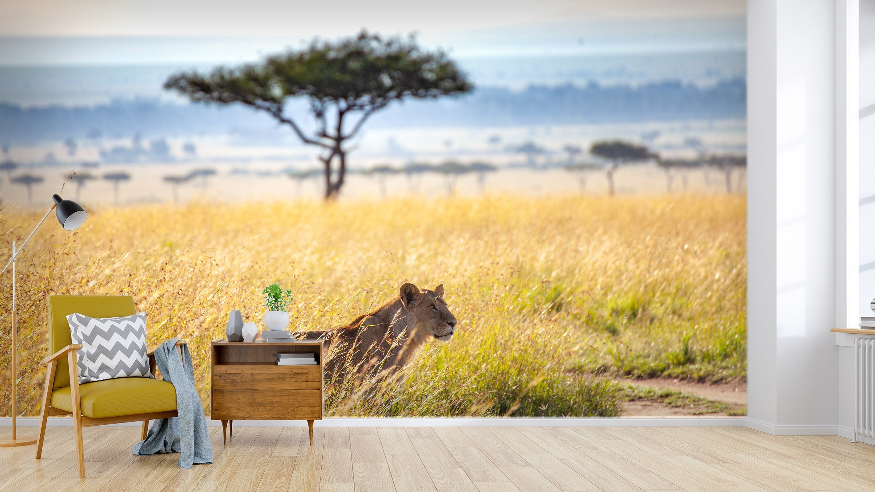 3D Sitting Tiger 226 Wallpaper AJ Wallpaper