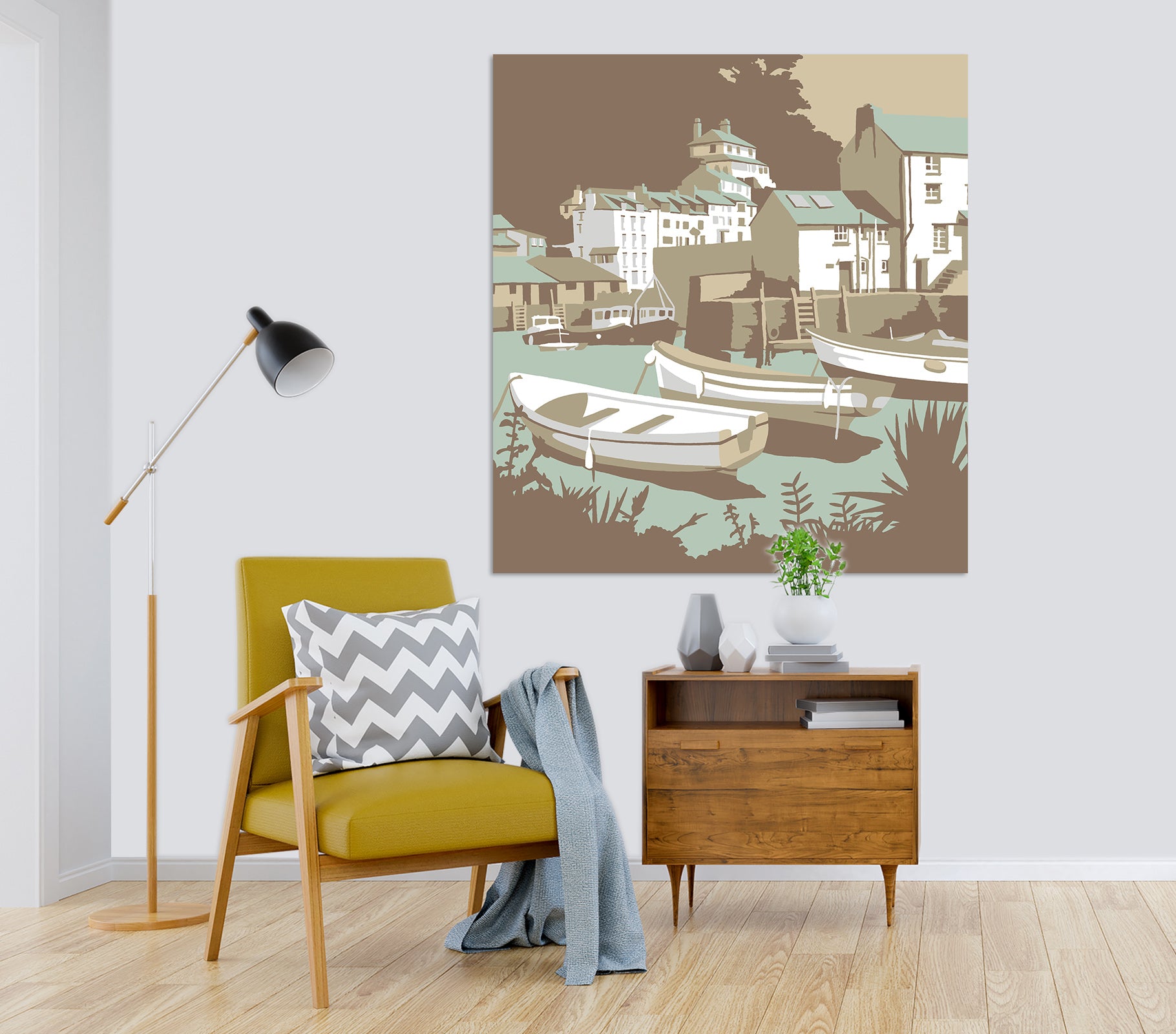 3D Polperro 044 Steve Read Wall Sticker