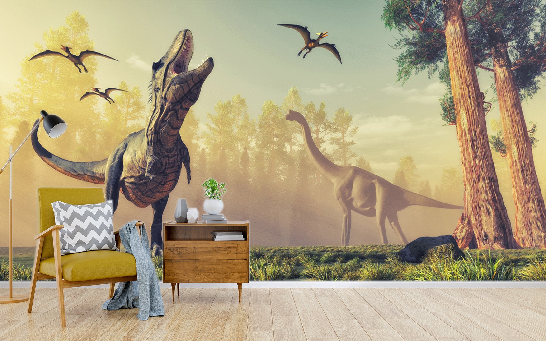 3D Tyrannosaurus Rex Howling 196 Wallpaper AJ Wallpaper