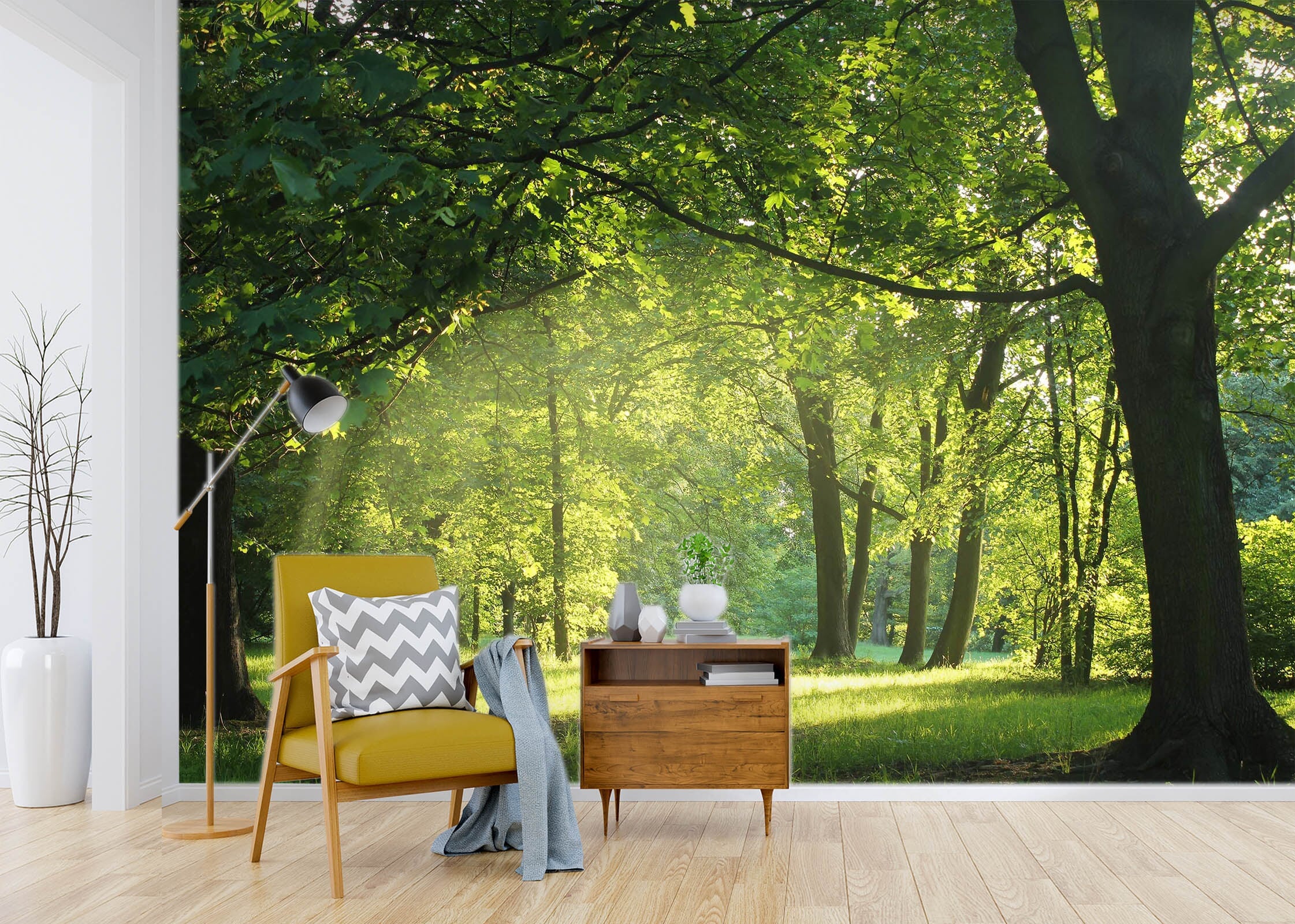 3D Park Forest 38 Wall Murals Wallpaper AJ Wallpaper 2