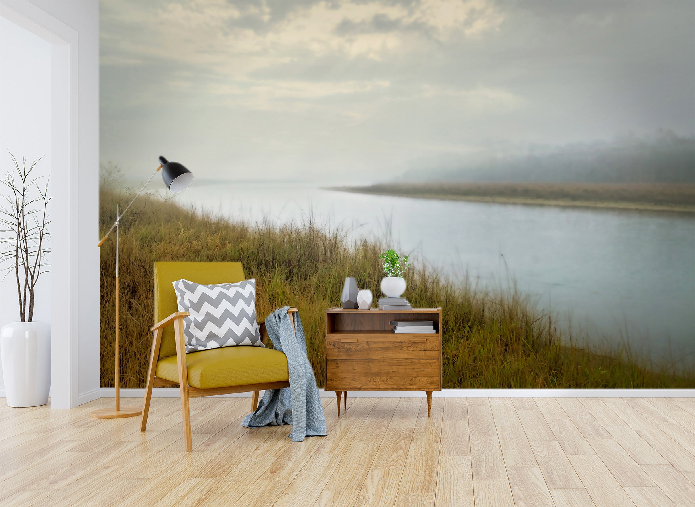 3D River Grass 5231 Beth Sheridan Wall Mural Wall Murals