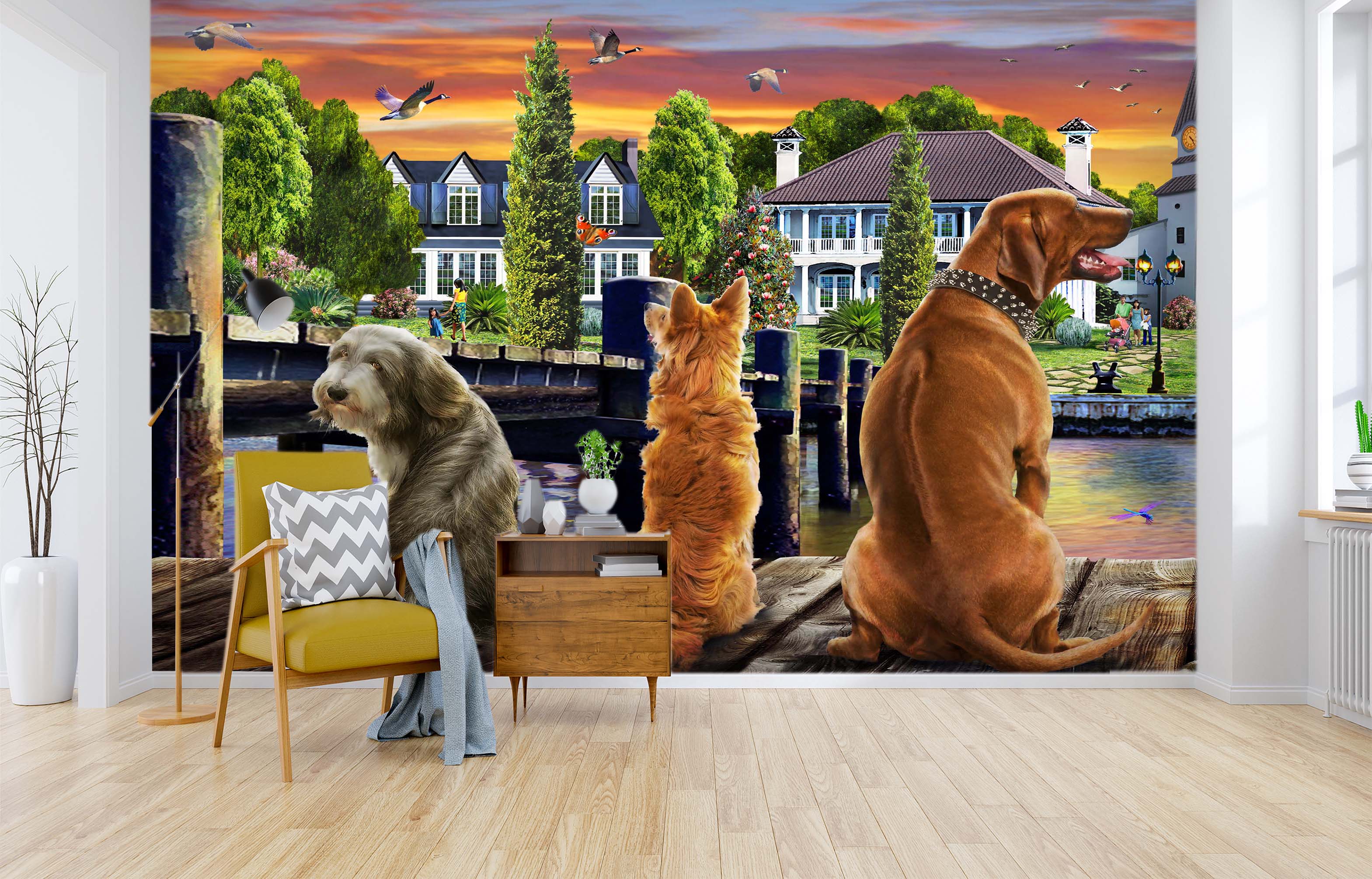 3D Watchdog 1422 Adrian Chesterman Wall Mural Wall Murals