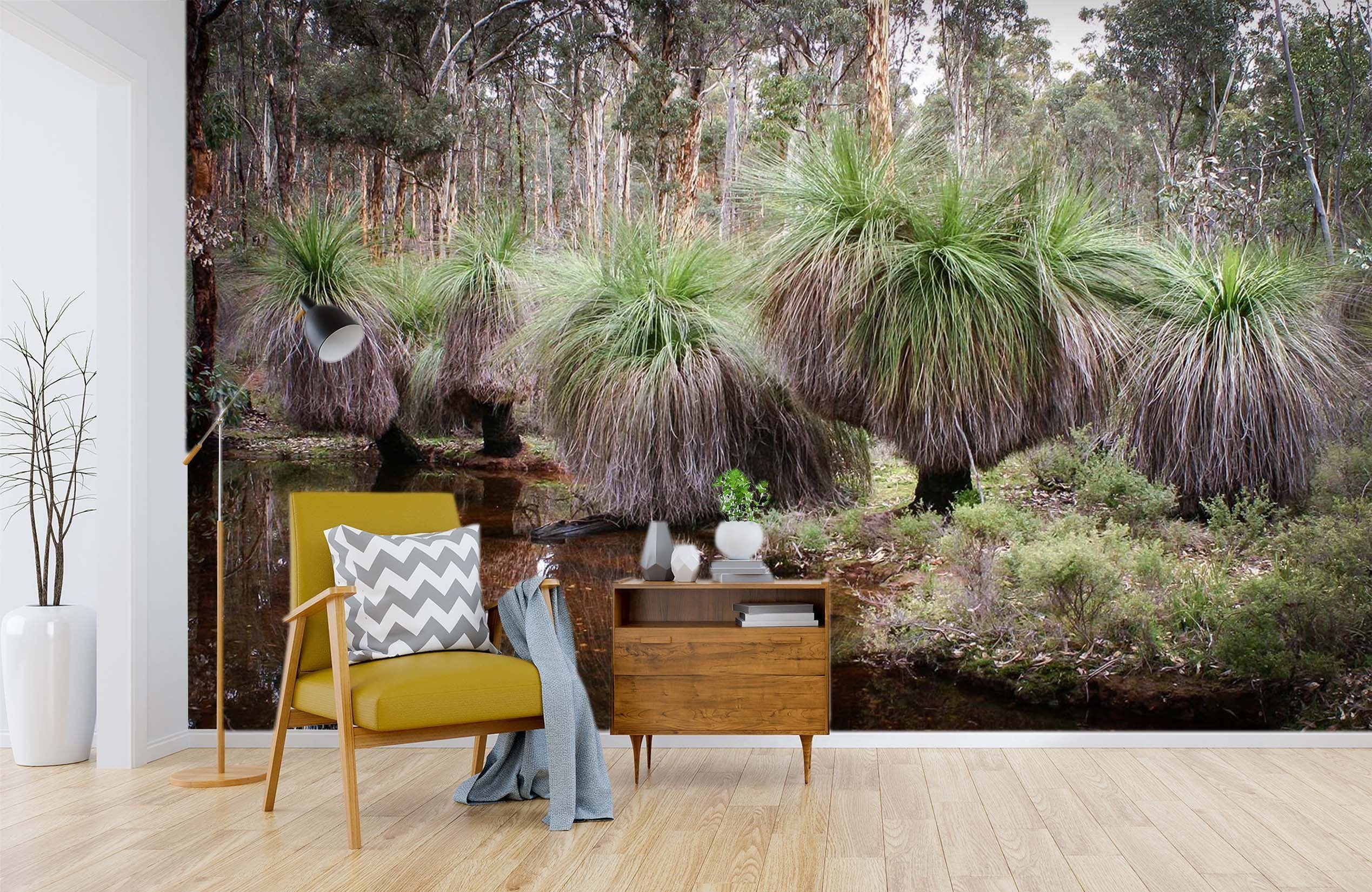 3D River Forest 653 Wallpaper AJ Wallpaper 2