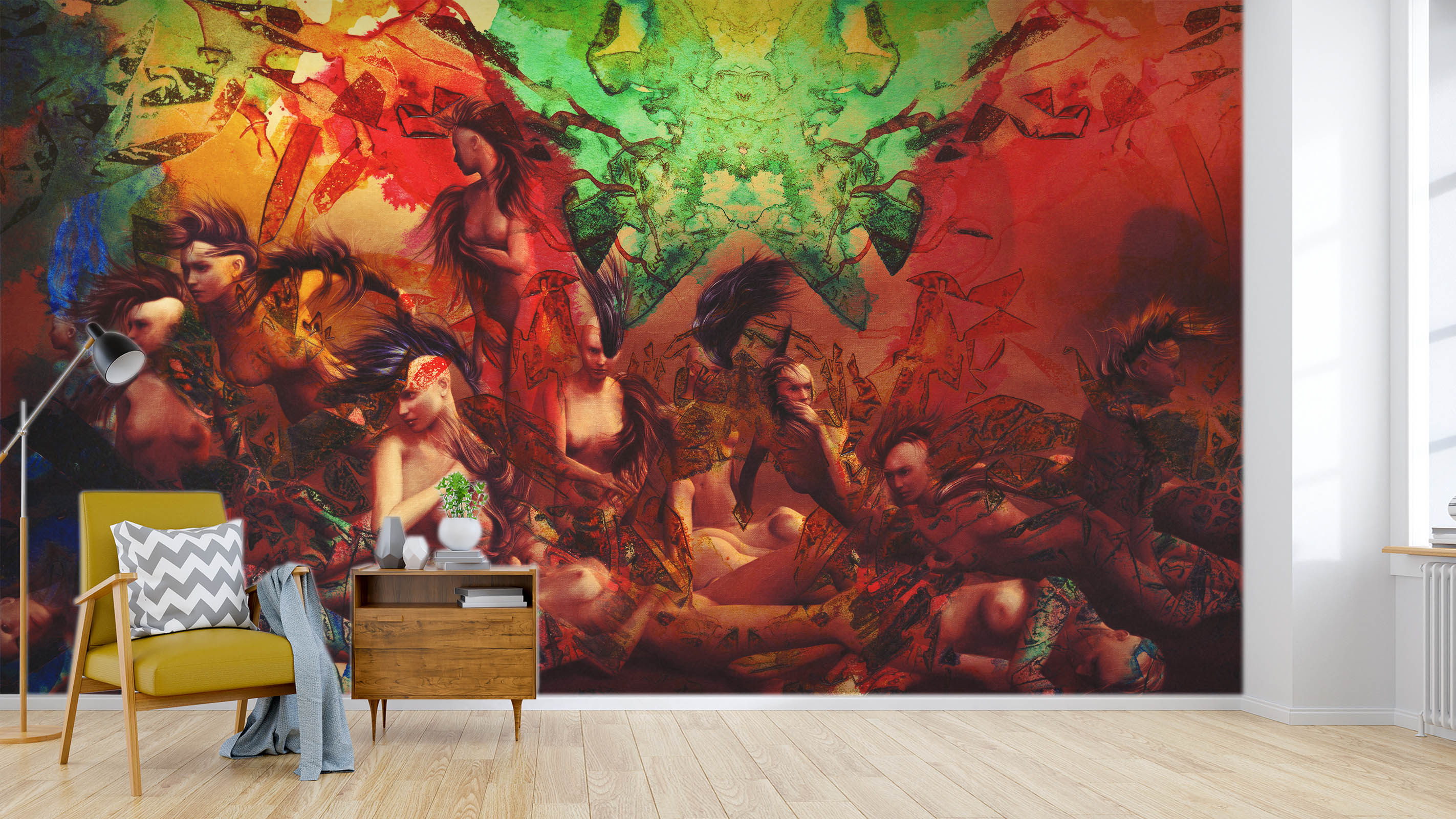 3D Life In Technicolor 1407 Marco Cavazzana Wall Mural Wall Murals