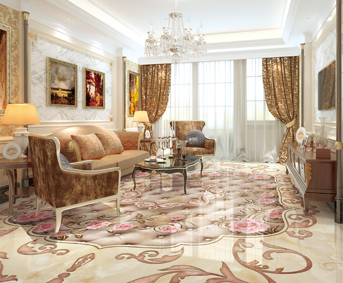 3D Flowers Vines Floor Mural Wallpaper AJ Wallpaper 2