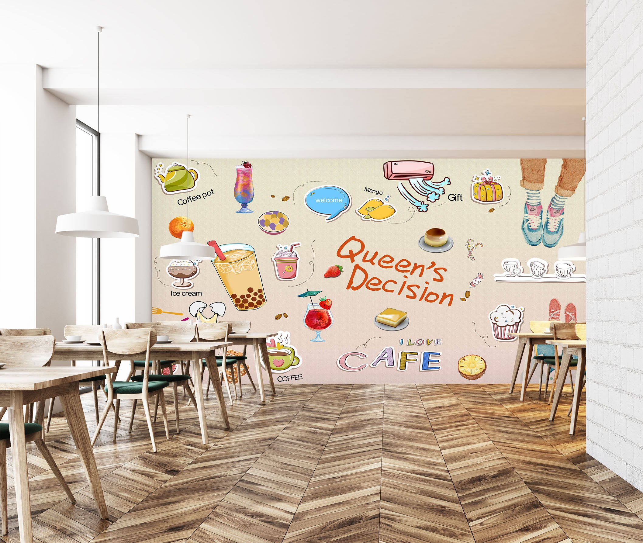 3D Summer Drink 3025 Wall Murals