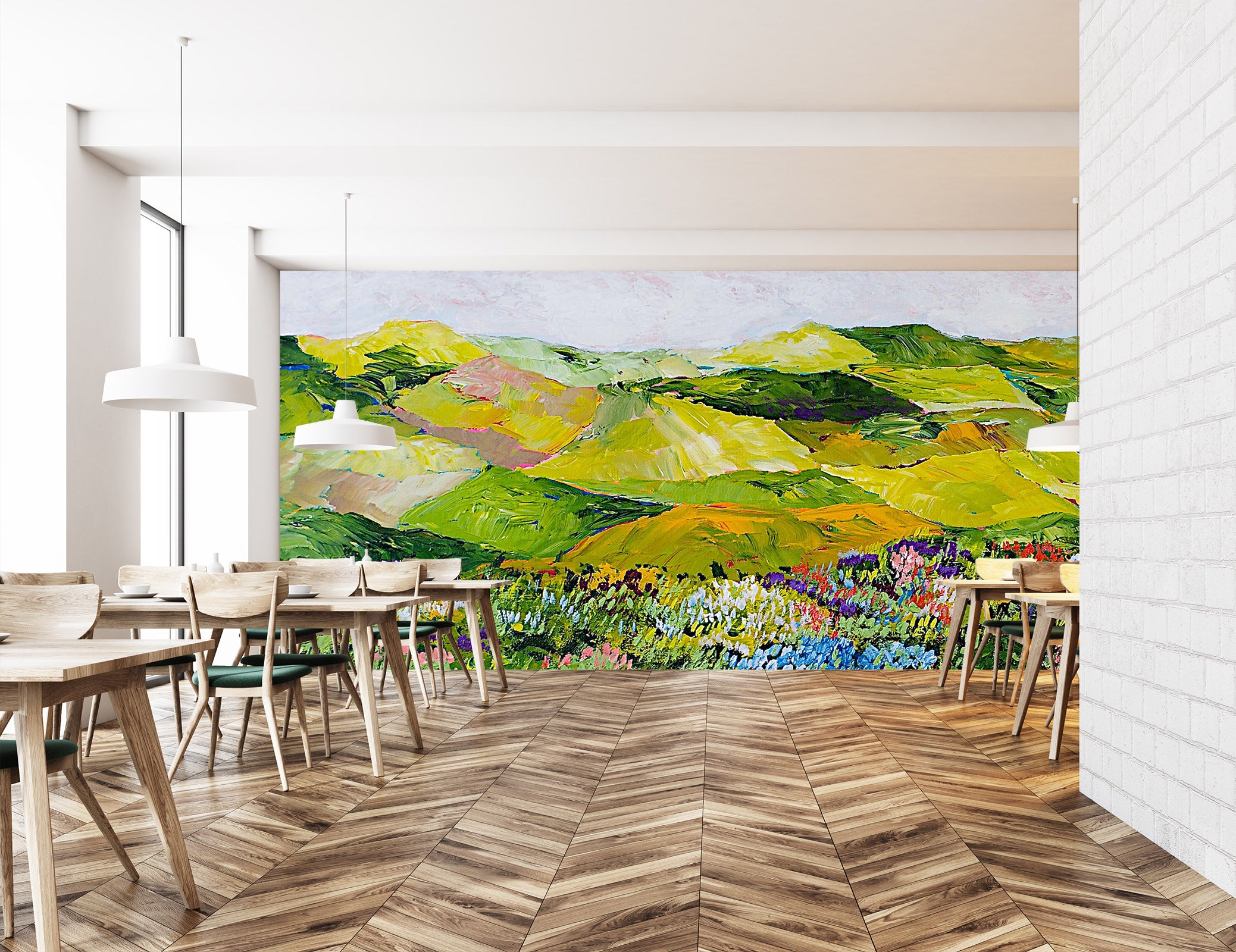 3D Green Hills 172 Allan P. Friedlander Wall Mural Wall Murals