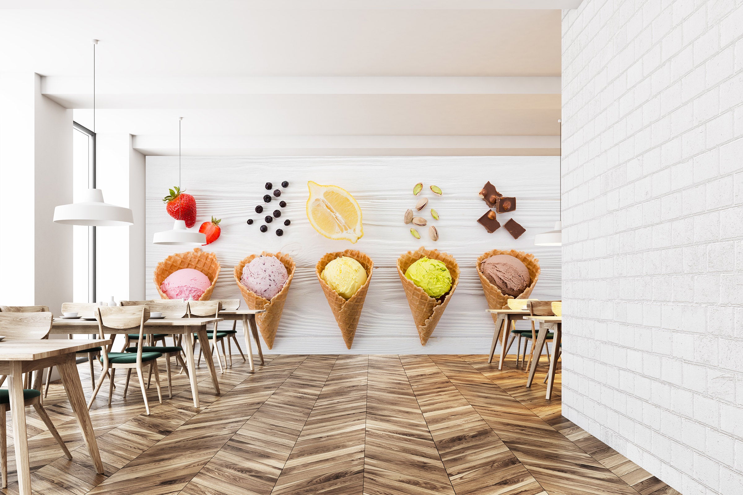 3D Ice Cream 1472 Wall Murals