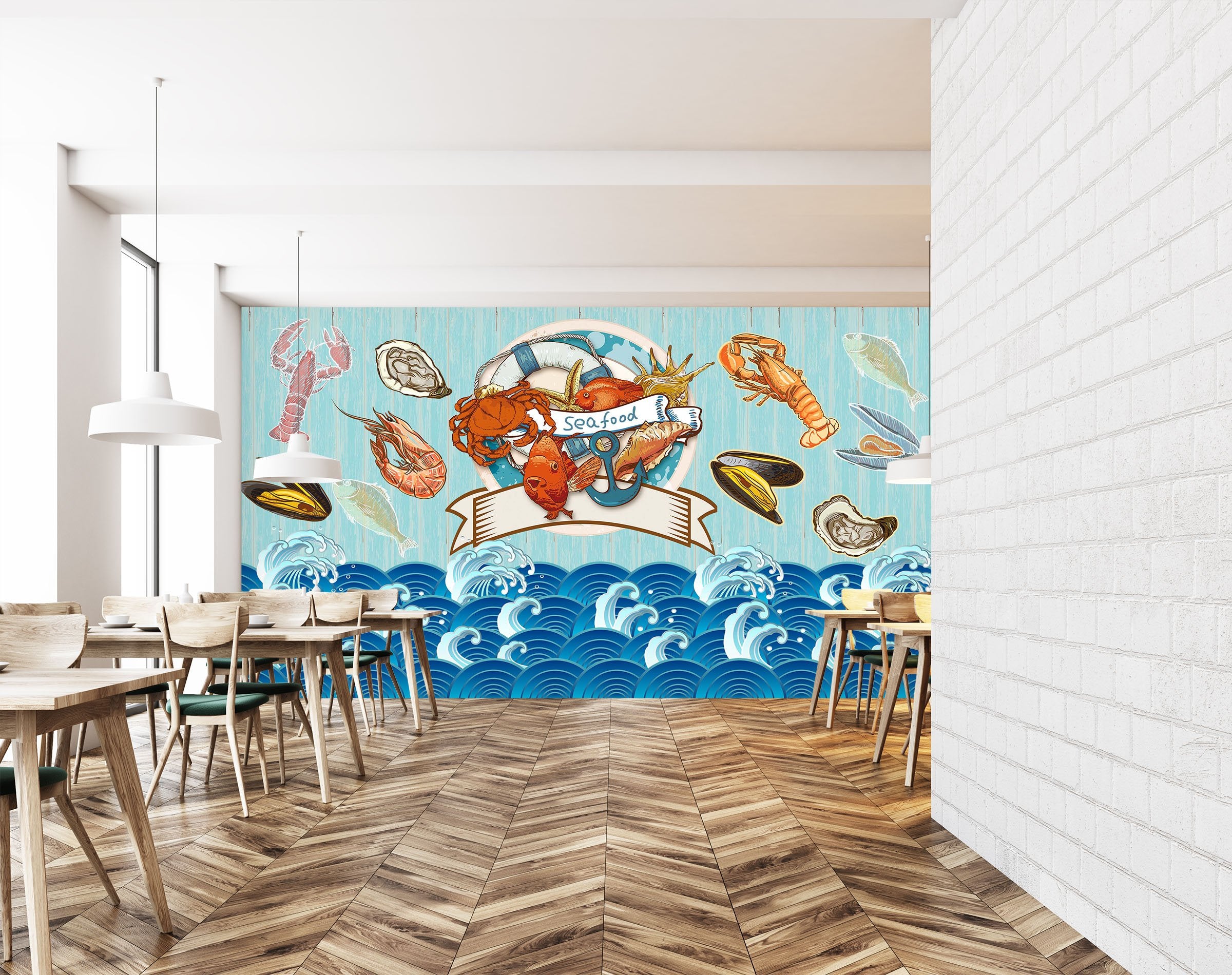 3D Big Waves 1496 Wall Murals Wallpaper AJ Wallpaper 2