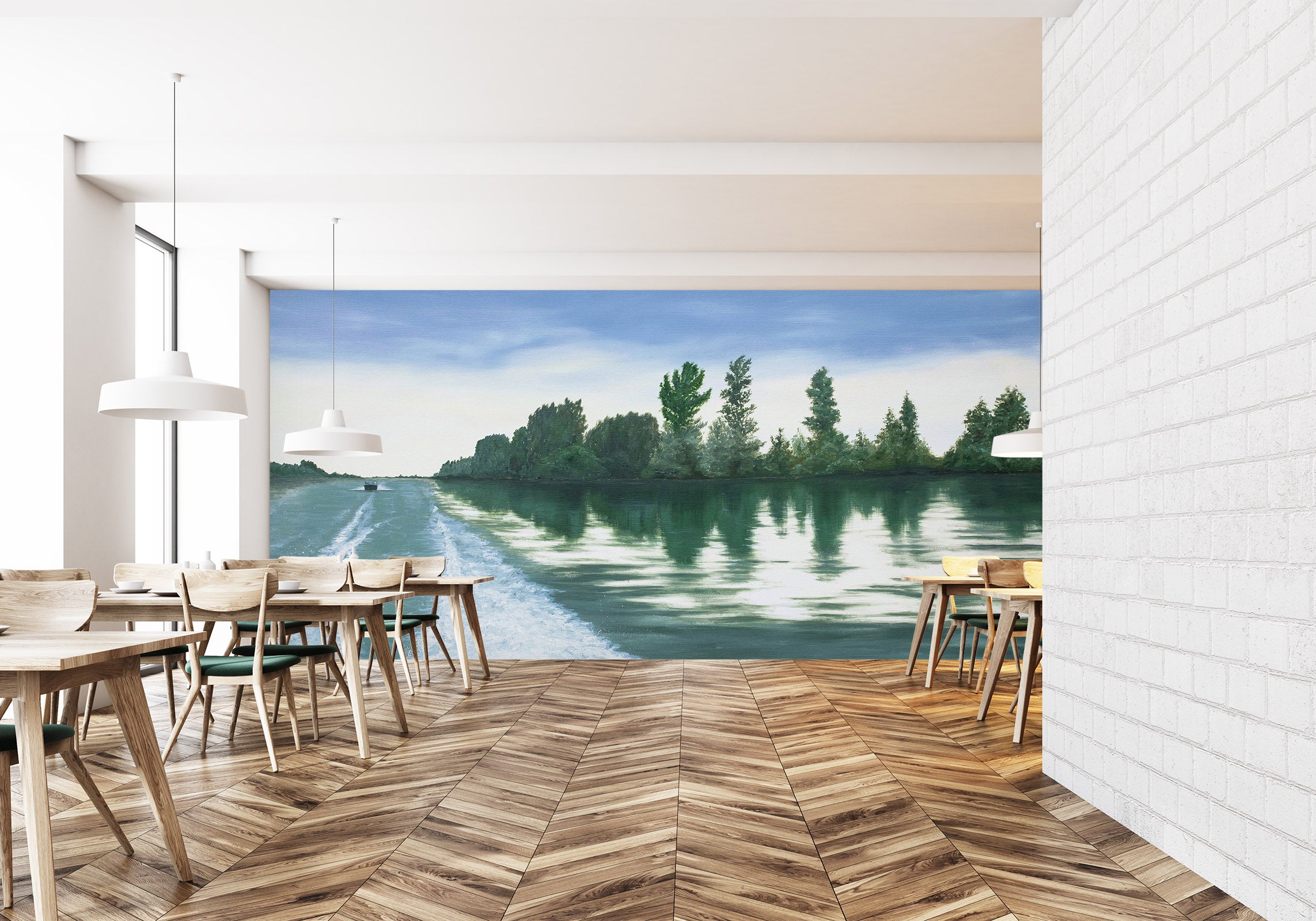 3D River Woods 1855 Marina Zotova Wall Mural Wall Murals