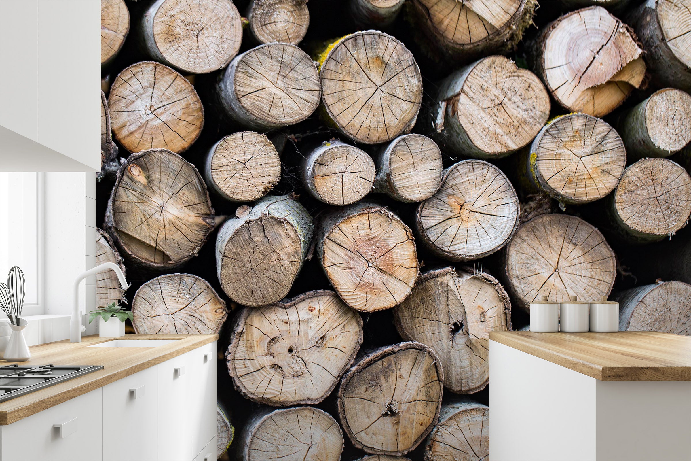 3D Texture Timber 83 Wall Murals