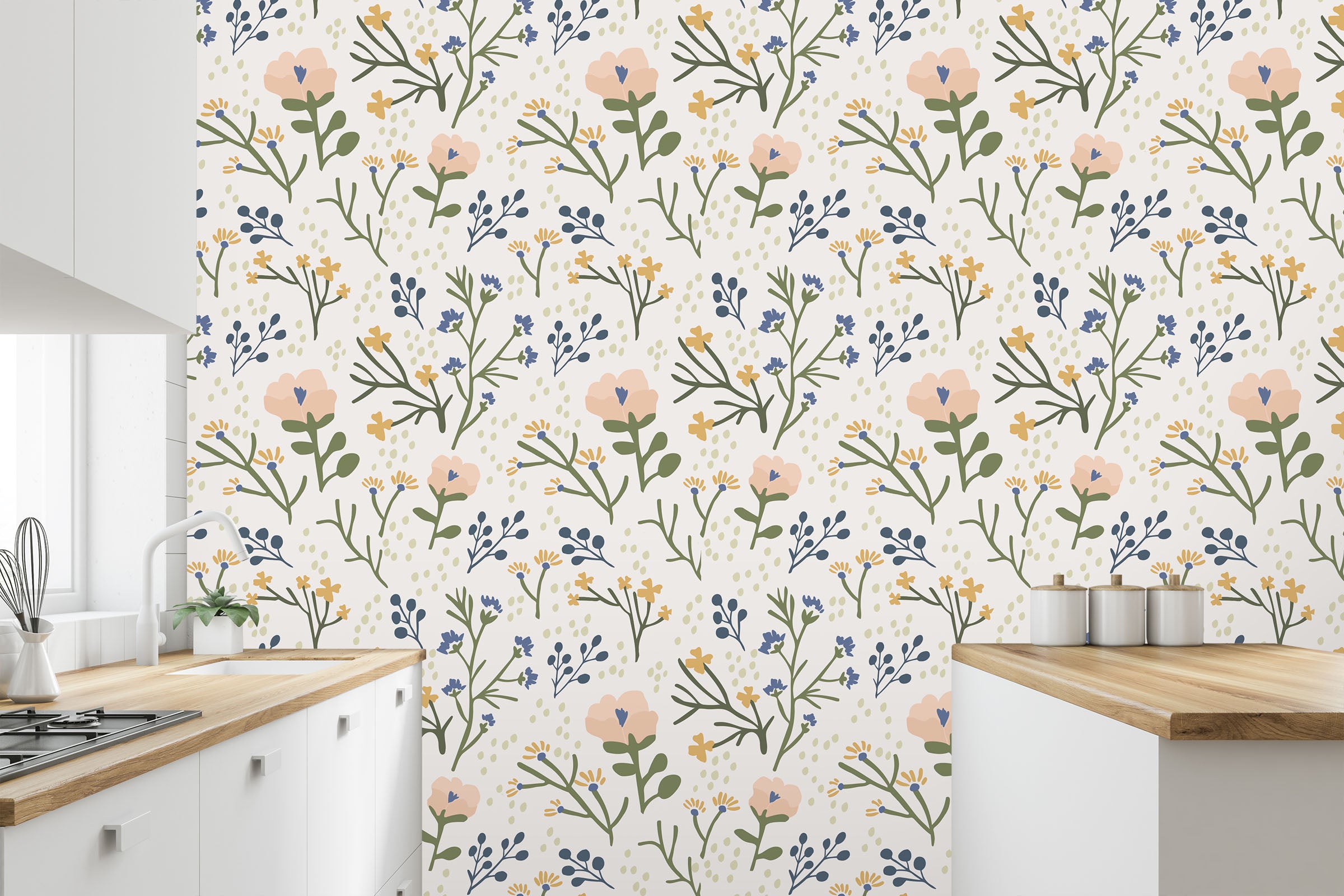 3D Cute Pattern 1407 Jillian Helvey Wall Mural Wall Murals