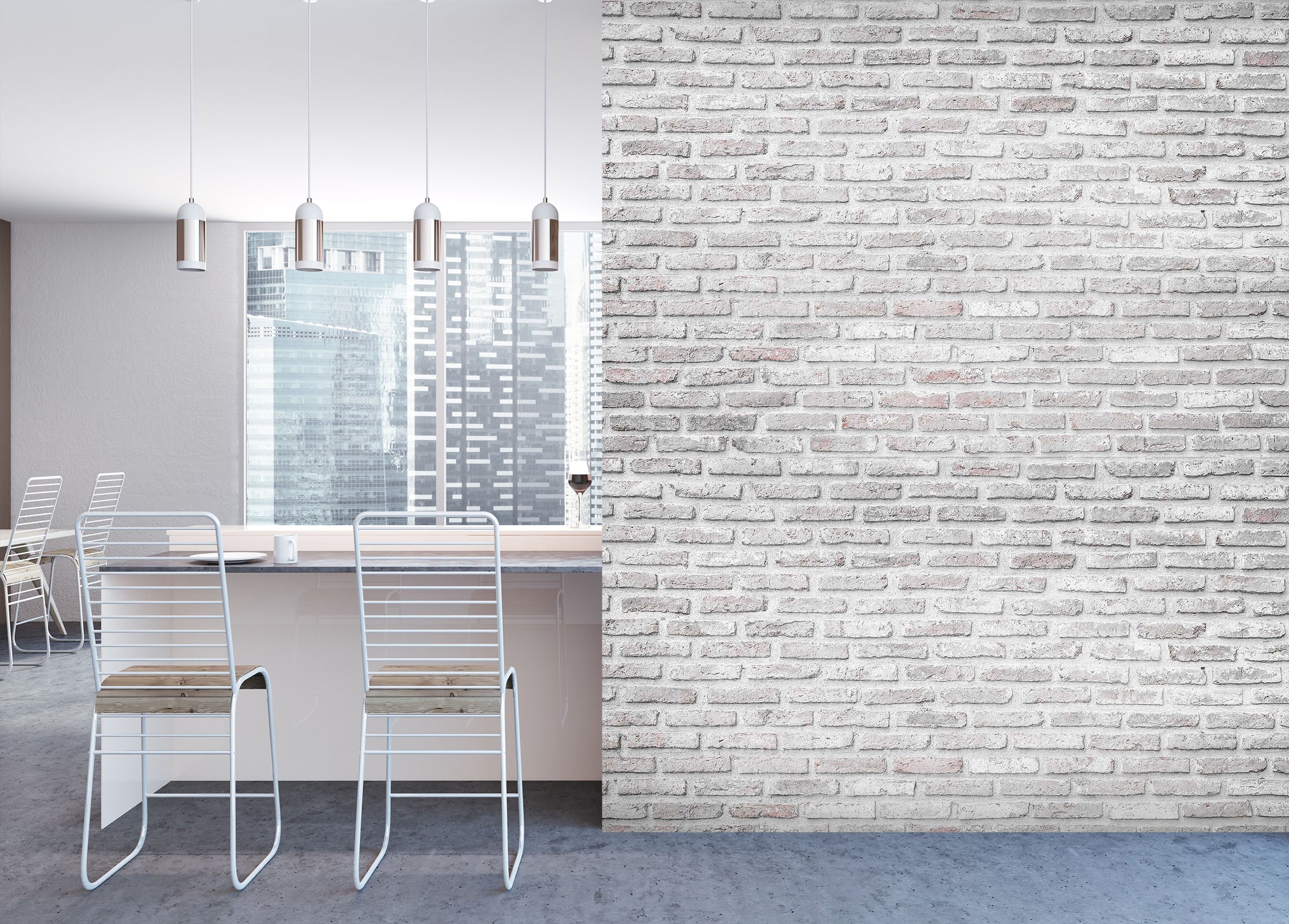 3D White Brick Wall 62 Wall Murals