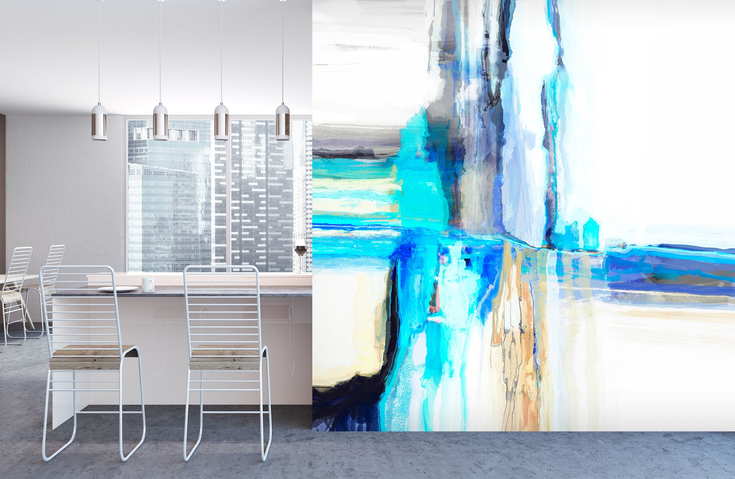 3D Blue Graffiti 1411 Michael Tienhaara Wall Mural Wall Murals