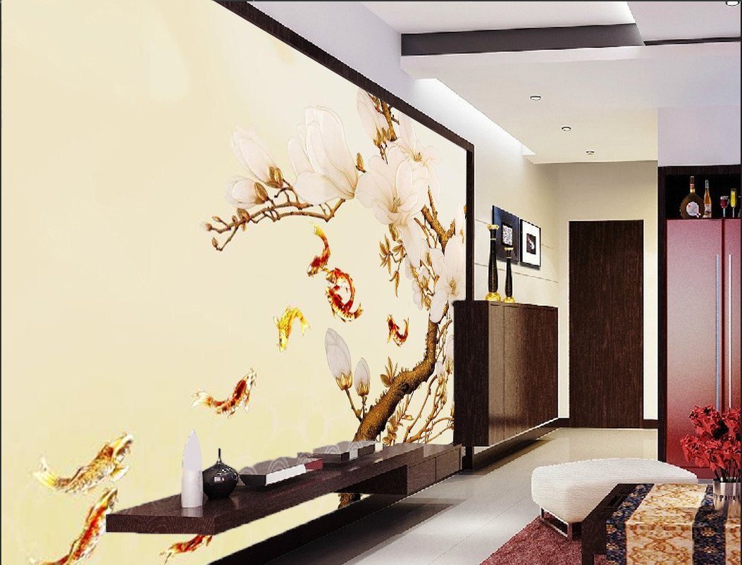 Swimming Golden Fishes 373 Wallpaper AJ Wallpaper 1