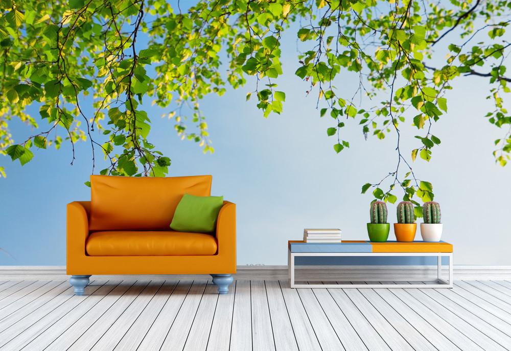 Falling Green Branches 1 Wallpaper AJ Wallpaper