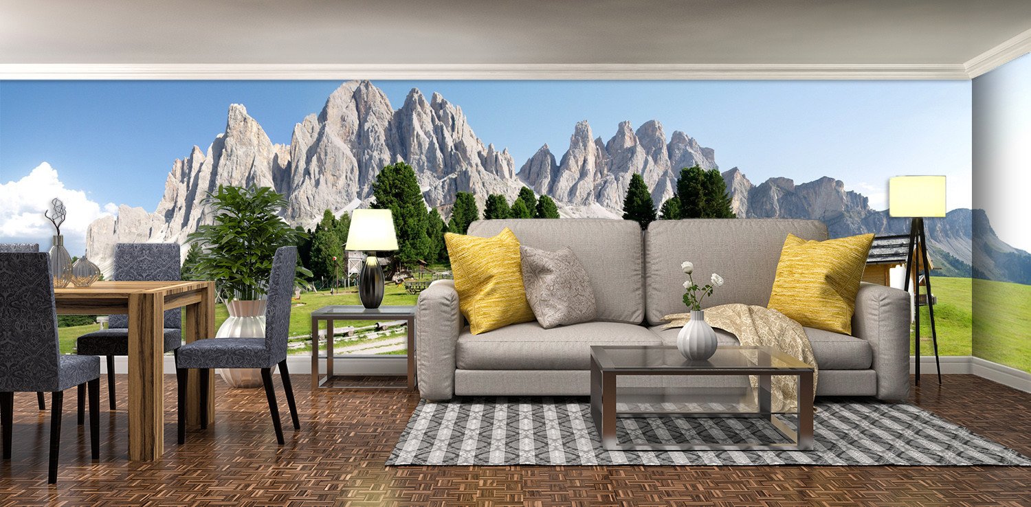 3D Stone Mountain Grassland Pines 23 Wallpaper AJ Wallpaper