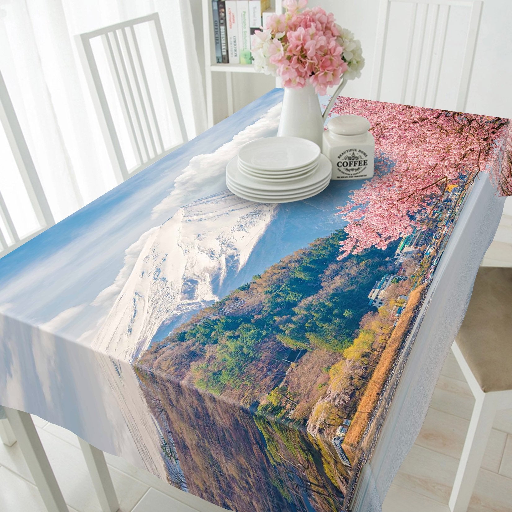 3D Mount Fuji Scenery 652 Tablecloths Wallpaper AJ Wallpaper
