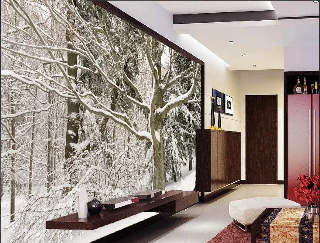 Snowed Forest Wallpaper AJ Wallpaper